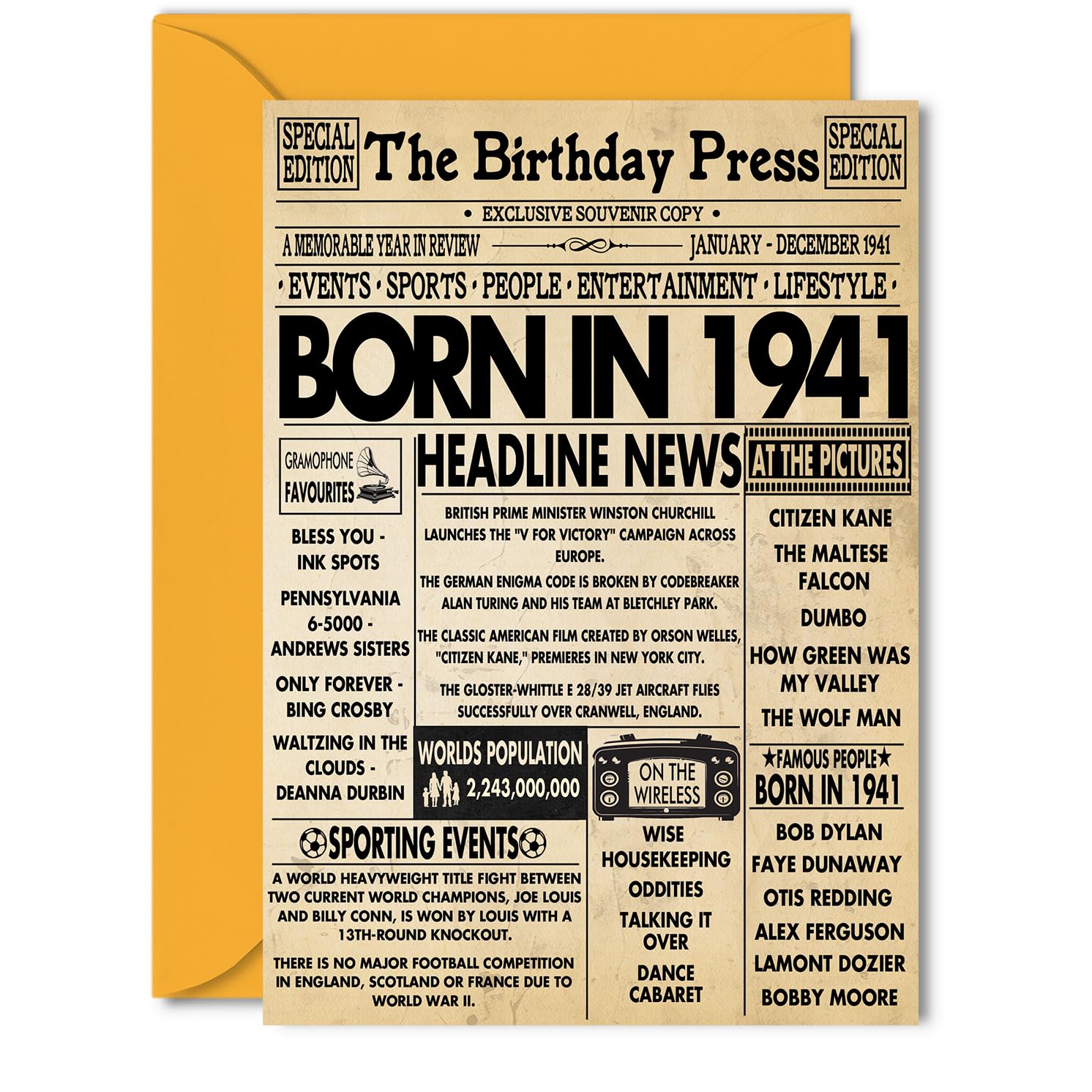 19th Birthday Cards for Men Women - Born In 2007 Newspaper - Happy 19 Birthday Card for Son Daughter Cousin Vintage Retro Back In 2007, 145mm Bday Greeting Cards — view 218