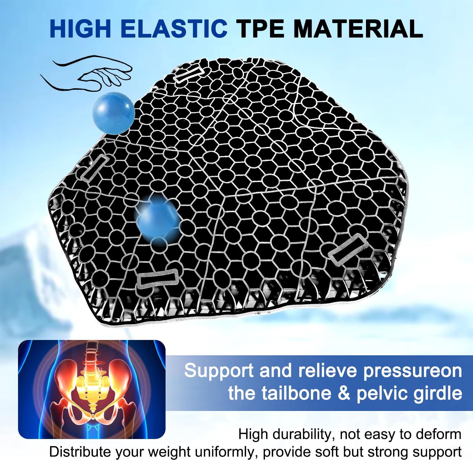 Amazon.com: Motorcycle Gel seat Cushion －Soft Rubber Material