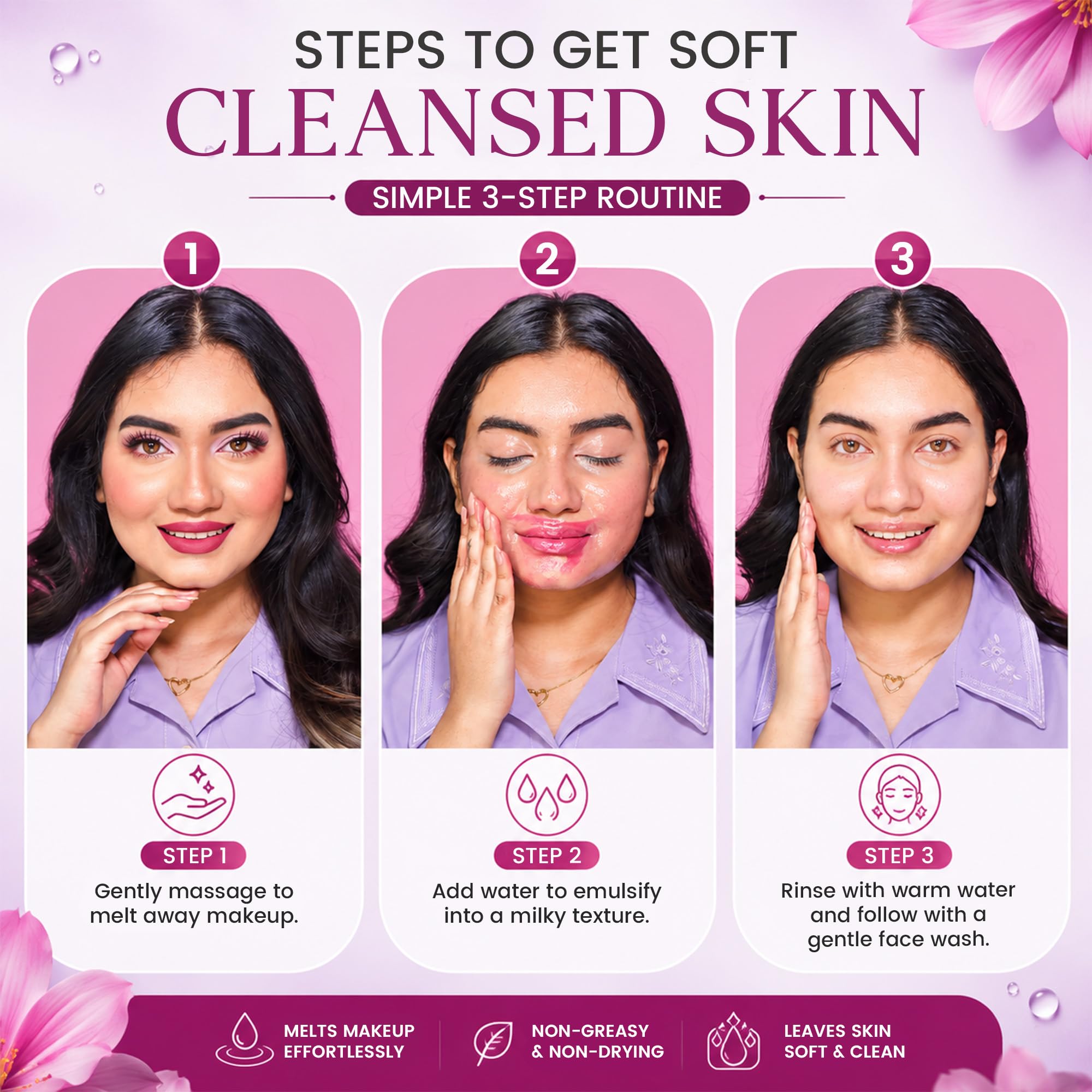 Parul Garg Beauty Cleansing Balm β Gentle Hydrating Makeup Remover | Dissolves Waterproof Makeup, Nourishes & Refreshes Skin | Non-Greasy, Lightweight, All Skin Types 1