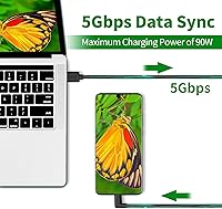 Vista 3 de Compatible for Oculus Quest 2 Link Cable 16FT Kuject VR Headset Cable for Oculus Quest 2 Quest 1 USB 30 Type A to C High Speed Data Transfer