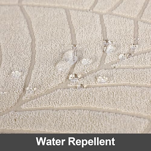 Miniatura 5 de SearchI Juego de 6 fundas impermeables para sillas Parsons de tela jacquard, fundas elásticas para sillas Parsons de tela jacquard, extraíbles y