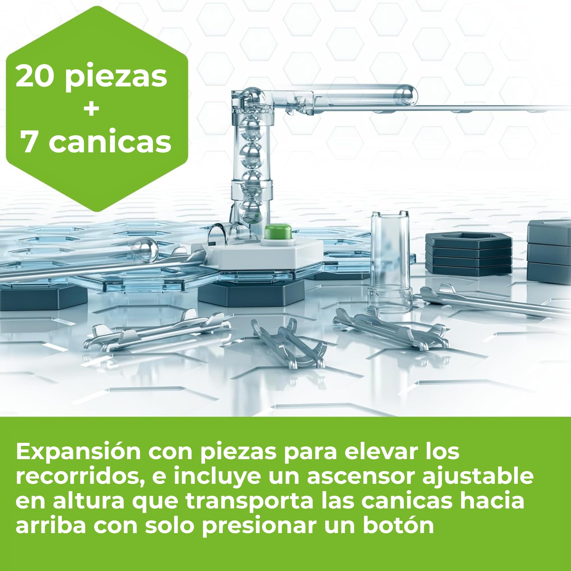 Ravensburger - Gravitrax Lift | Circuito Canicas Con 28 Piezas | Rompecabezas Niños Con Canicas | Juegos Para Niños De 8 Años | Juegos Mesa Compatibles Con Todos Los Gravitrax