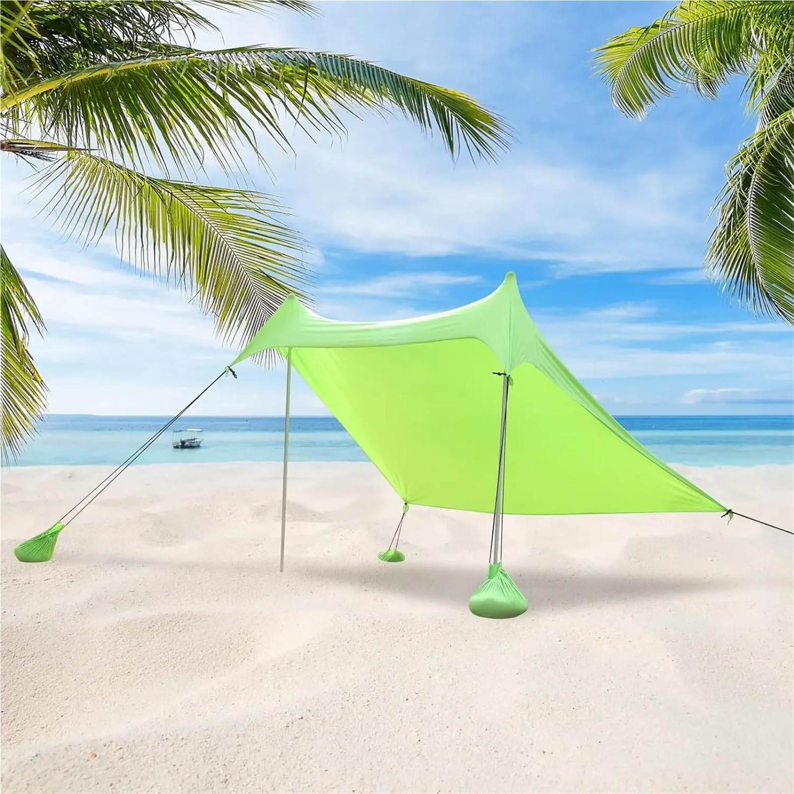 Paravento da Spiaggia Tenda da Spiaggia for Esterni, Riparo dal Sole, Tende Campeggio, Antivento, monoblocco(Size8)