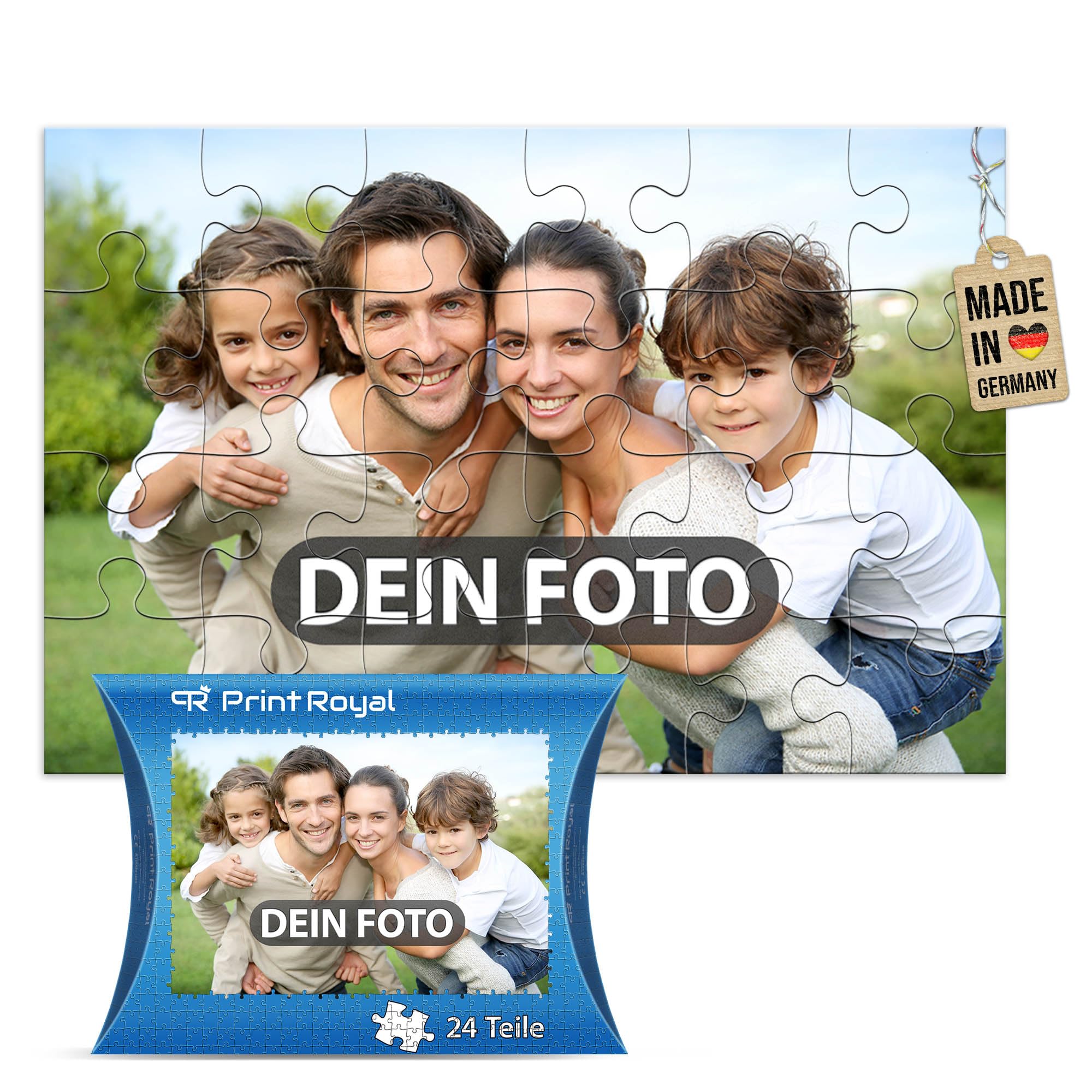 Foto-Puzzle 24-1000 Teile/inkl. Verpackung/mit eigenem Bild Bedrucken Lassen - 24 Teile - Kartonverpackung