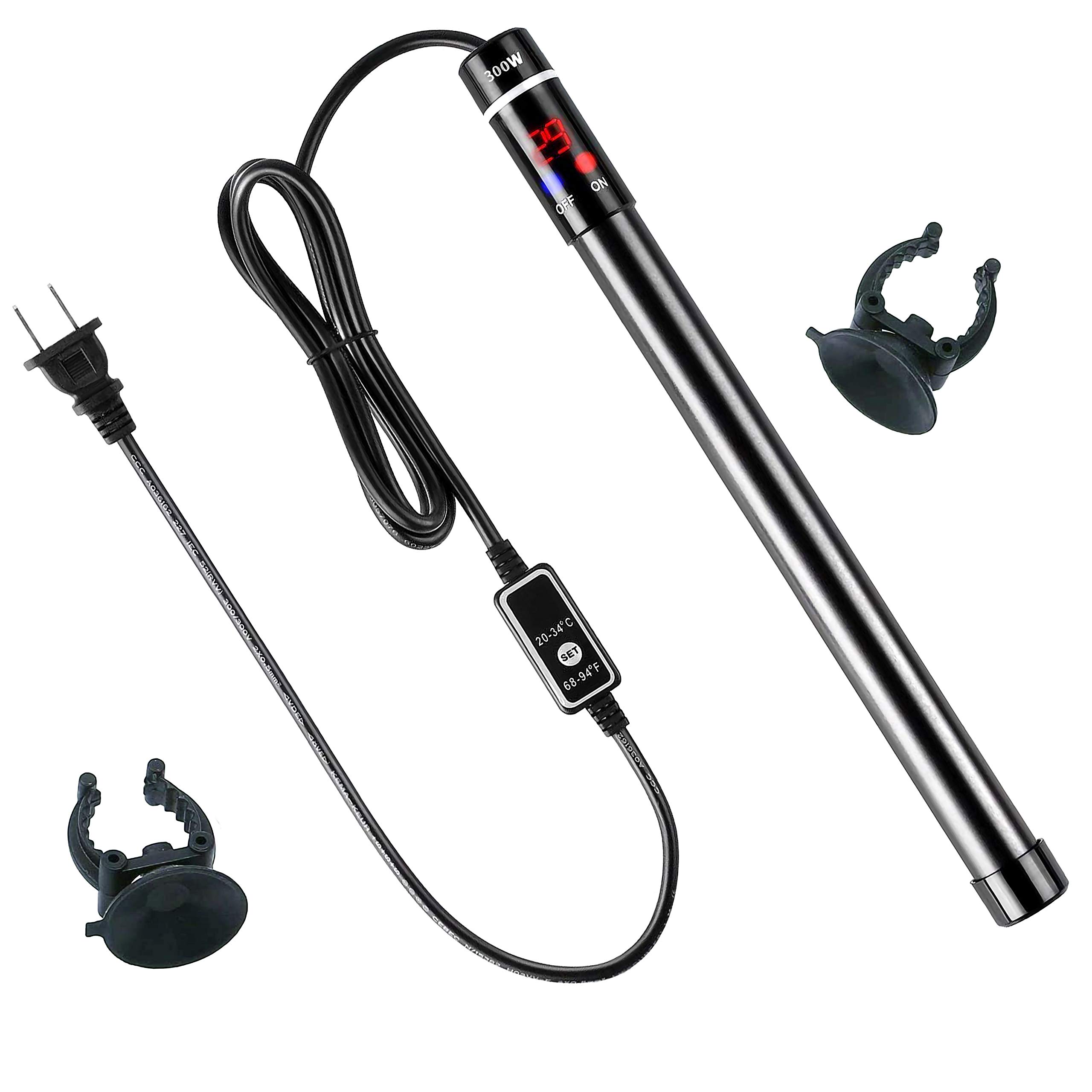 Buy KEWAYO Submersible Aquarium Heater, 300W Titanium Fish Tank Heaters