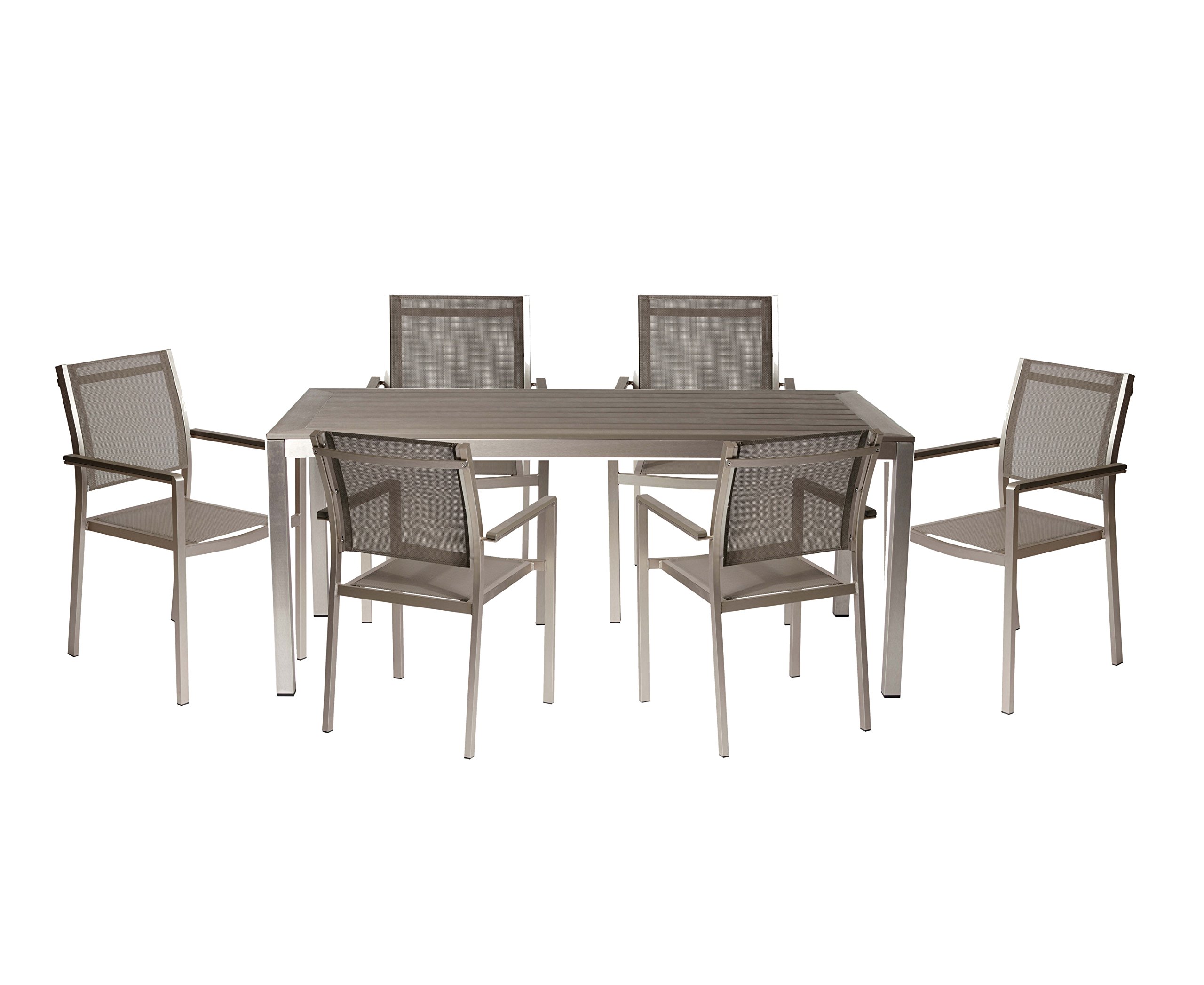 Pangea HomePC Gray David 7 Piece Dining Set