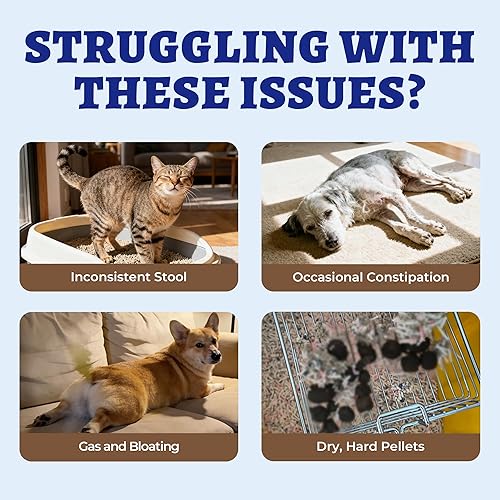 Miniatura 3 de Wellix Alivio del estreñimiento para gatos y perros, 4 onzas, suavizante líquido de heces con raíz de diente de león, prebióticos y probióticos para