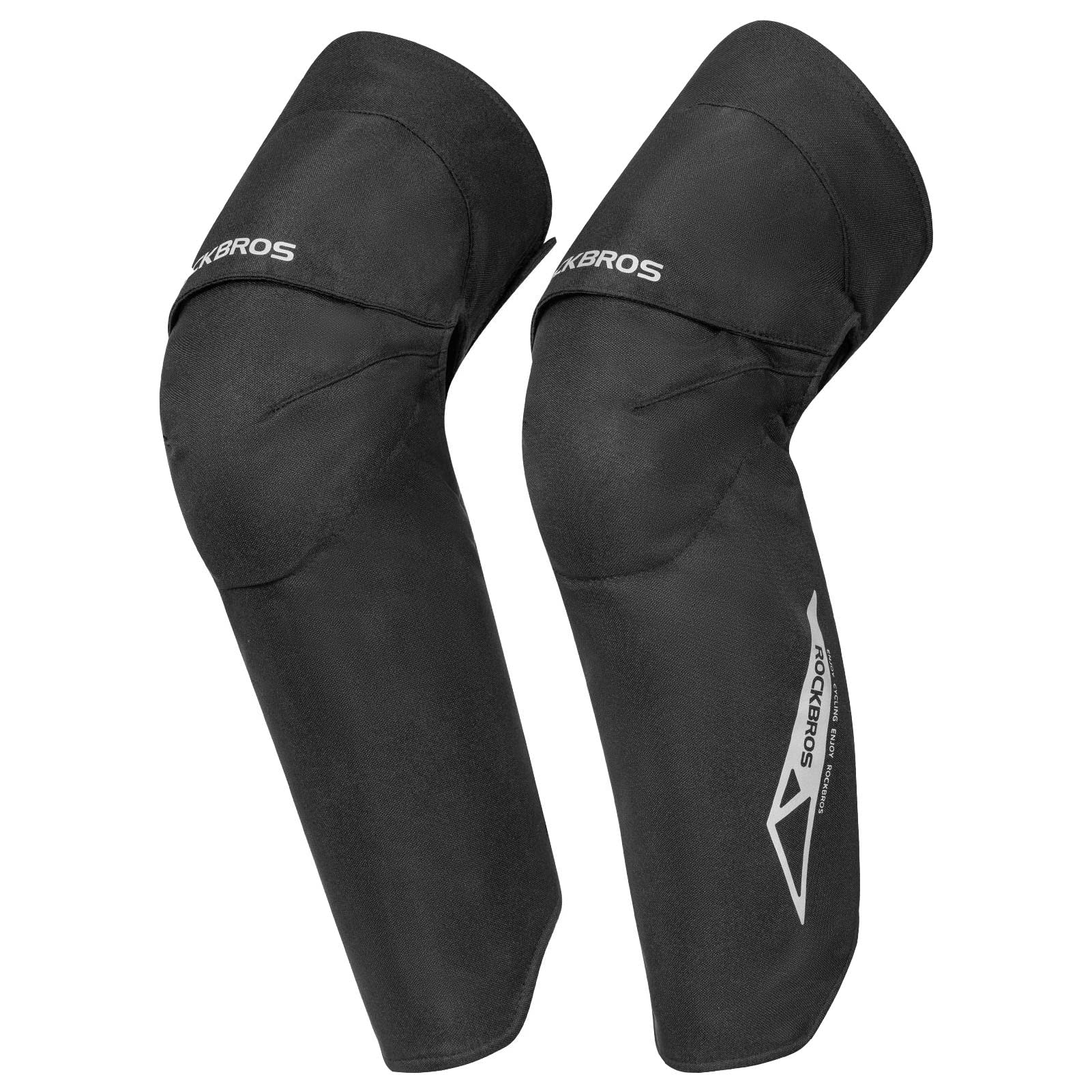 ROCKBROS Scaldamuscoli Ciclismo, Manicotti Gambe Invernali MTB, Gambale Antiurto Riflettenti, Gambali Termici Antivento Bici, Uomo Donna Unisex