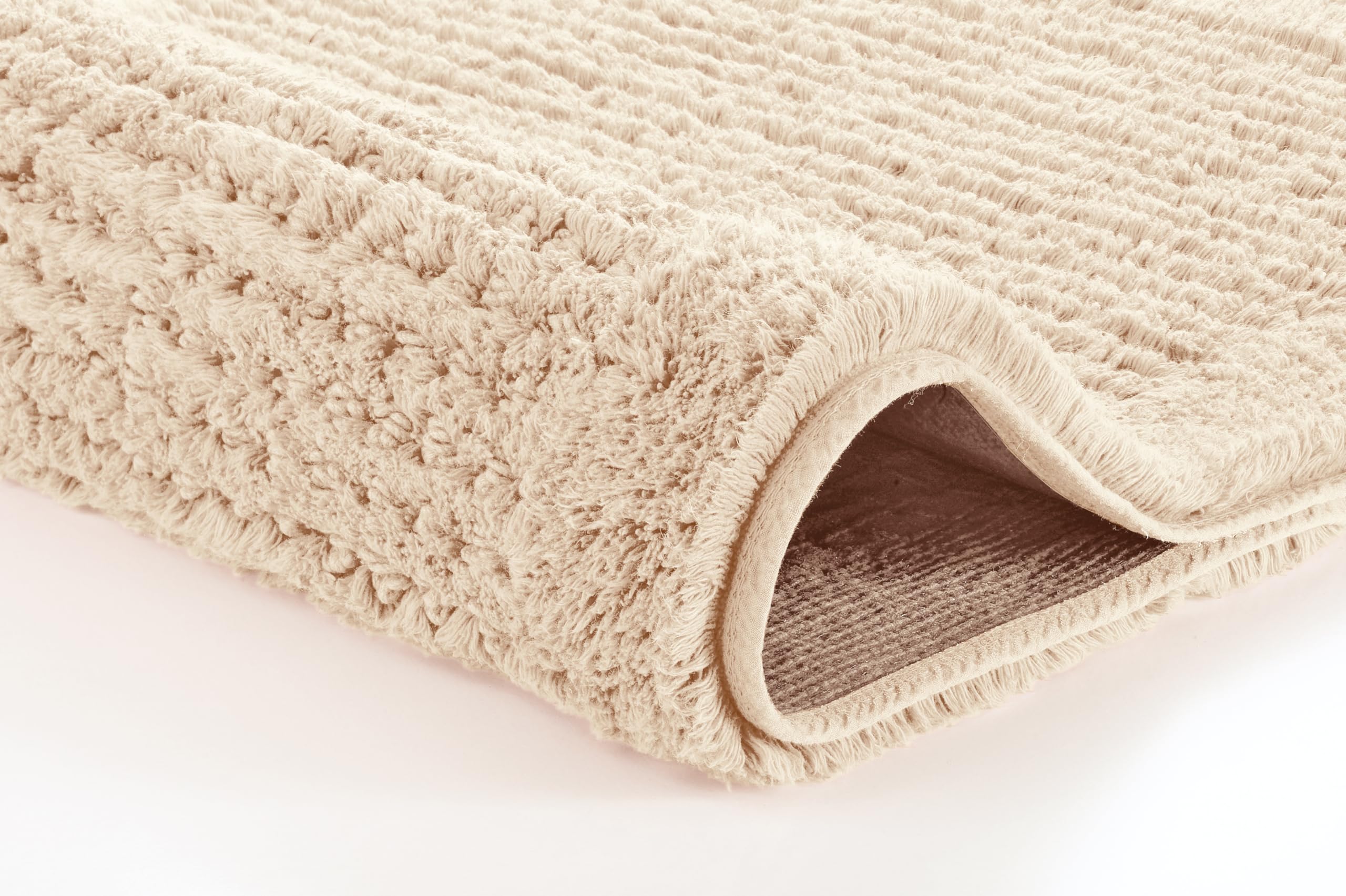 Kleine Wolke Alfombra de baño, algodón, Natural, 80 x 140 cm