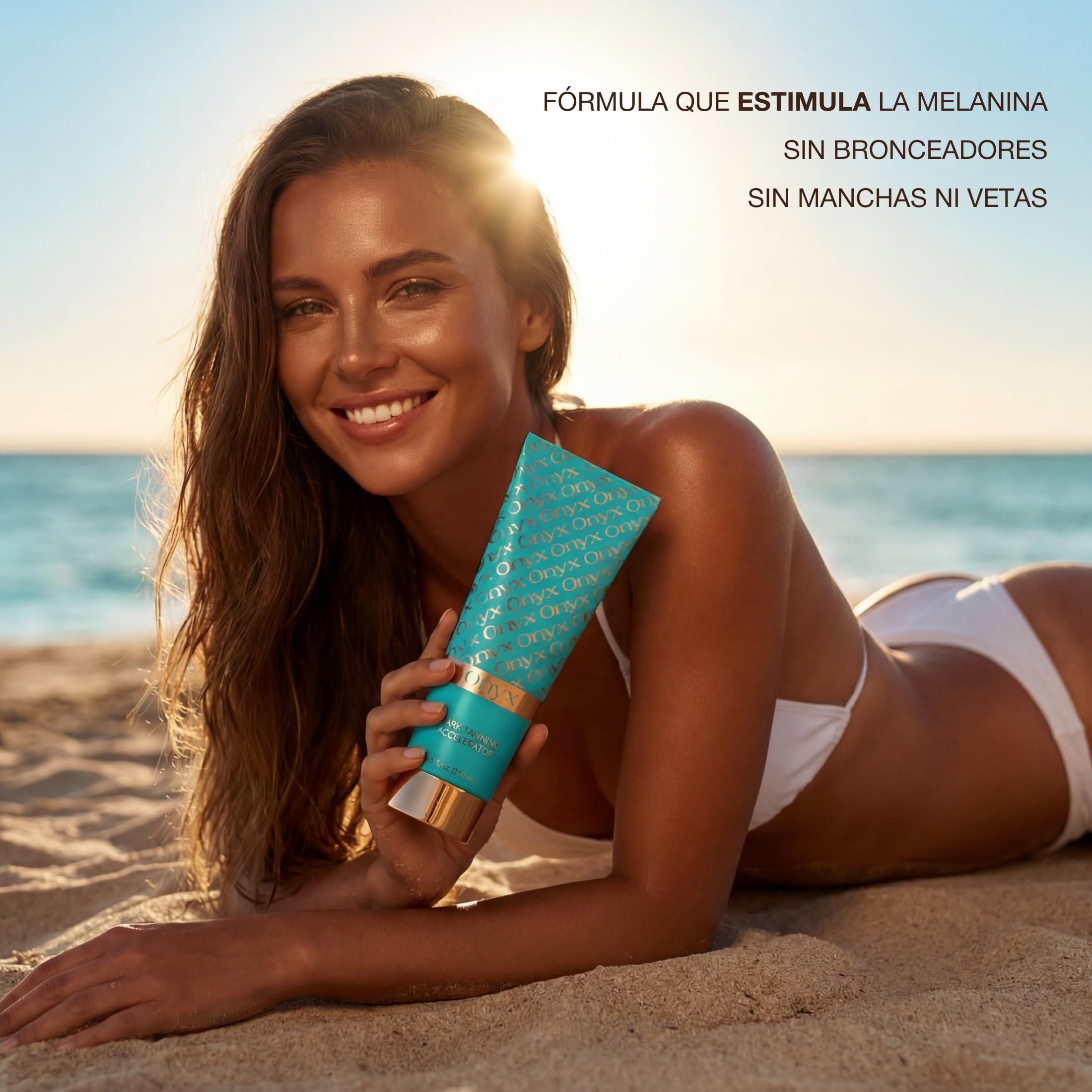 Onyx Dark Tanning Accelerator - Acelerador del Bronceado para uso en Solarium y al Sol - Crema Intensificadora con Tirosina y Aceites Nutritivos para un Bronceado Rápido y Duradero | 251 ml