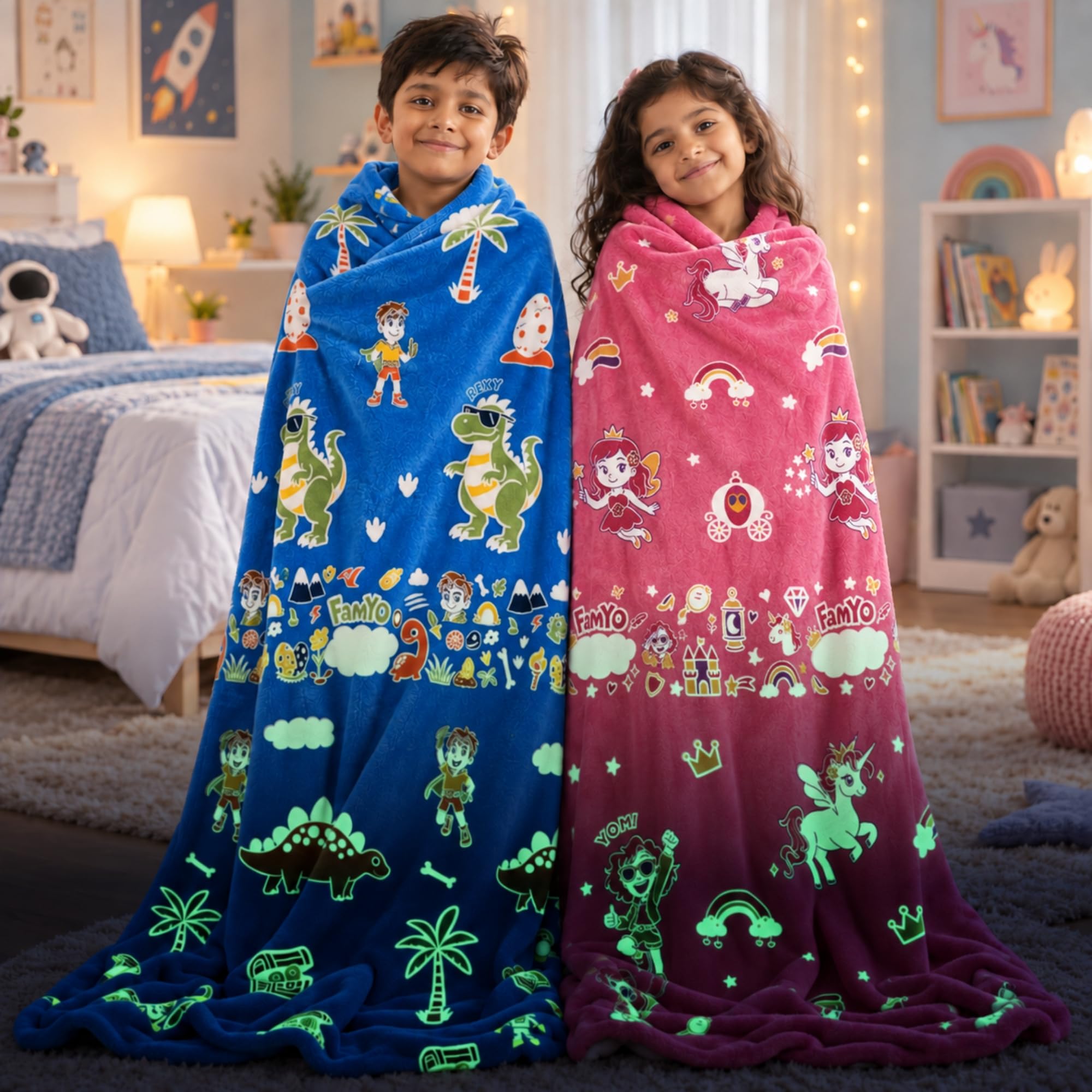 Glow in the Dark Kids Blanket - Famyo GlowMaxx -10