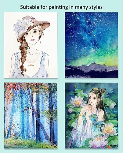 Miniatura 2 de Juego de pintura de acuarela de 12 colores, pintura metálica con purpurina para colorear al agua, acuarela nacarada, pigmento sólido para