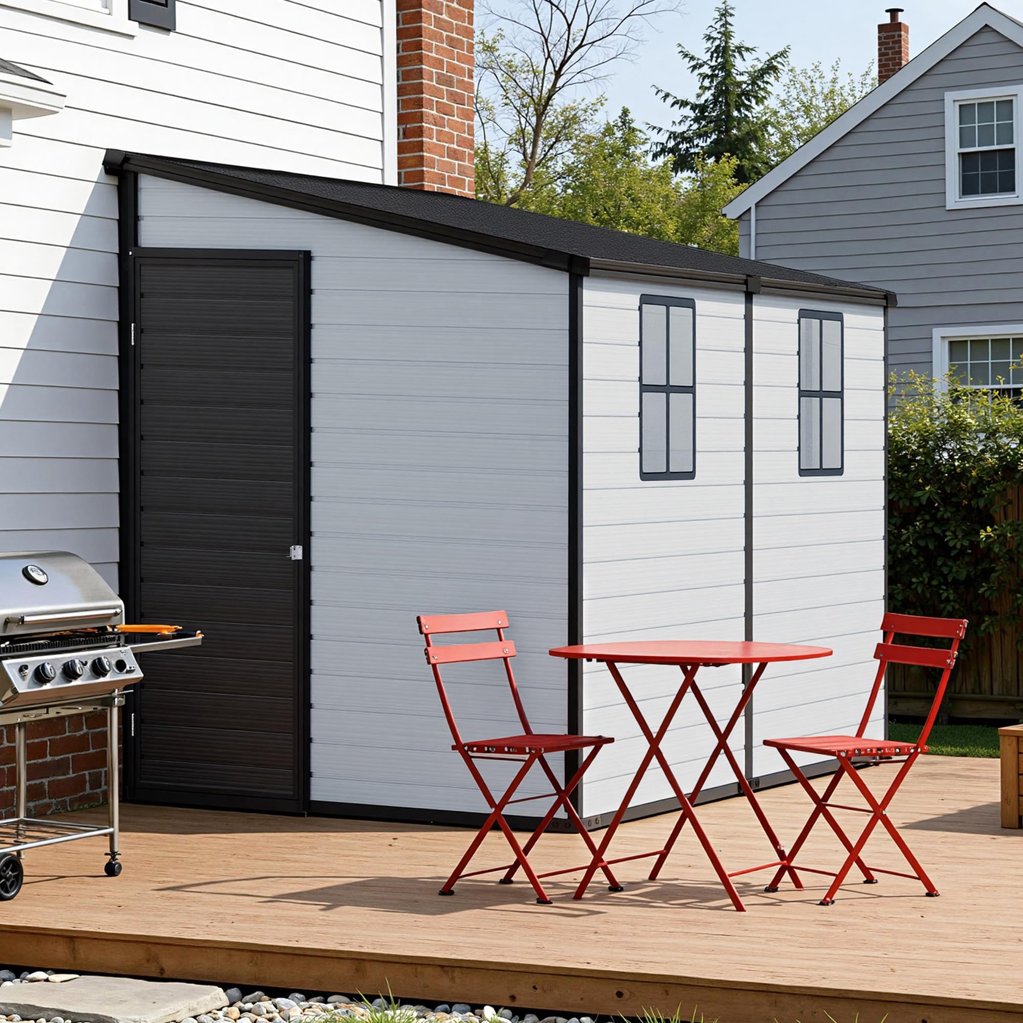 Amazon.com : Jocisland 8x6x6 FT Resin Lean to Shed with Floor