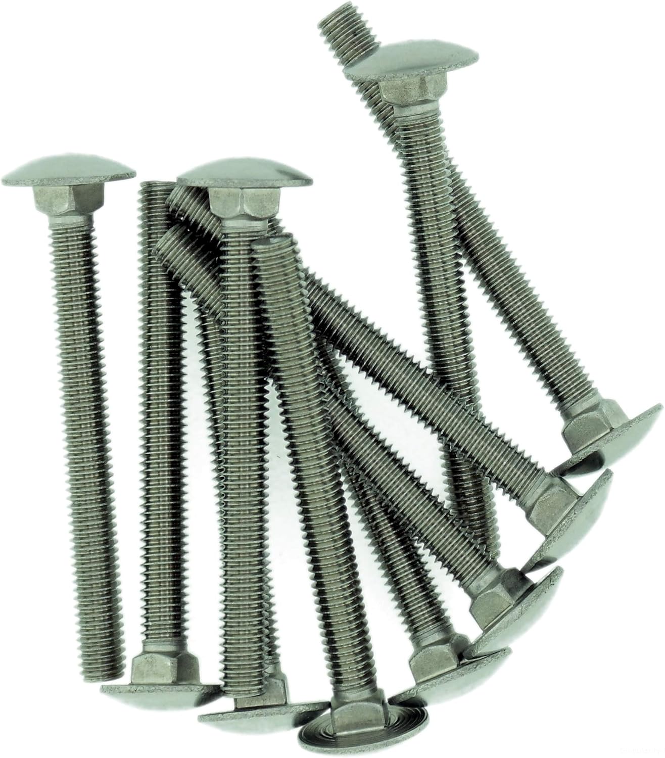 M8 (8mm x 20mm) Cup Square Carriage Bolt (Fully Threaded) - Stainless Steel (A2) (Pack of 10), M8x20 - A2 (10) - Image 3