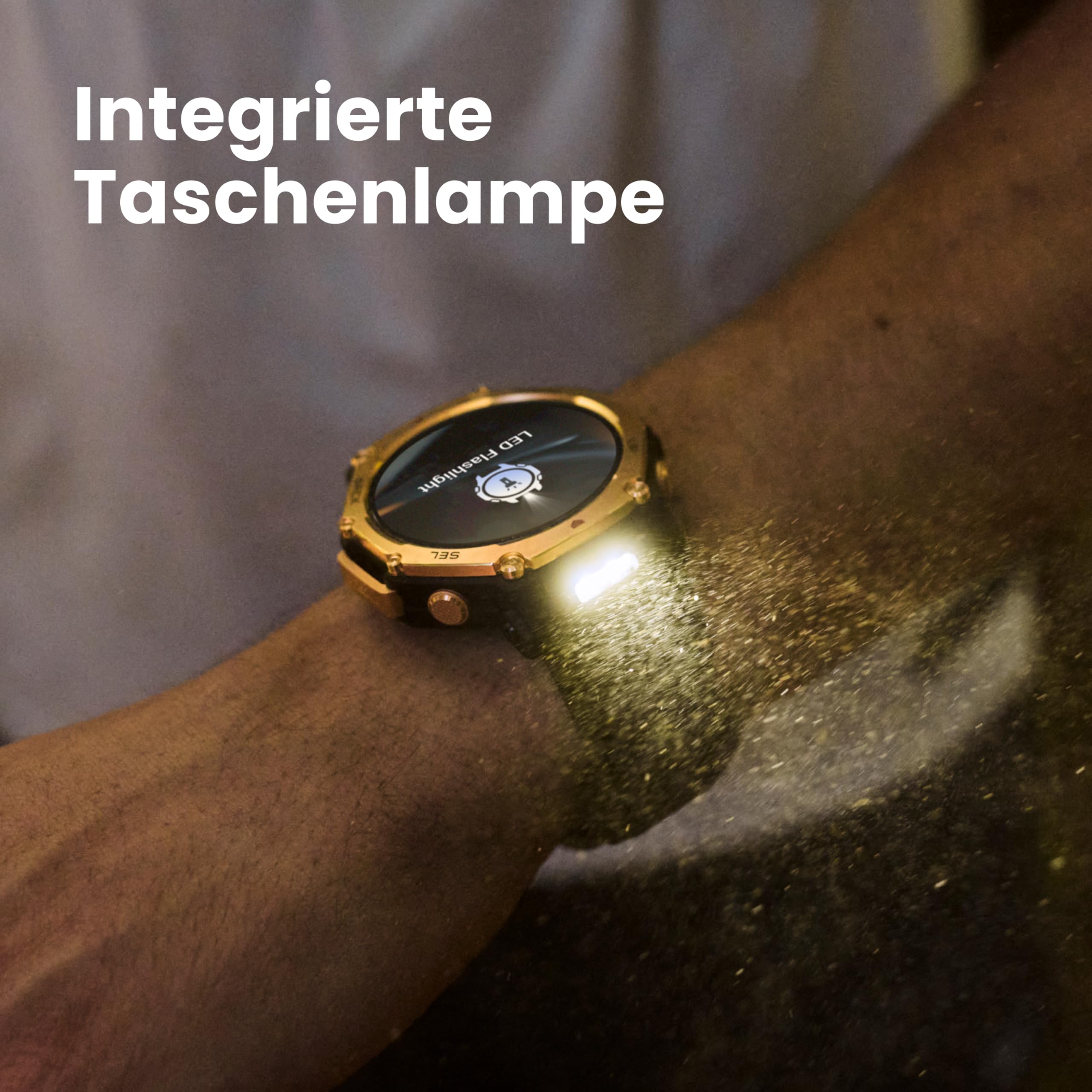 Amazfit T-Rex 3 Pro Outdoor Smartwatch 48mm Saphir-AMOLED-Display Titan-Lünette Dualband-GPS Offline-Karten 25 Tage Akku 10 ATM 180+ Sportmodi