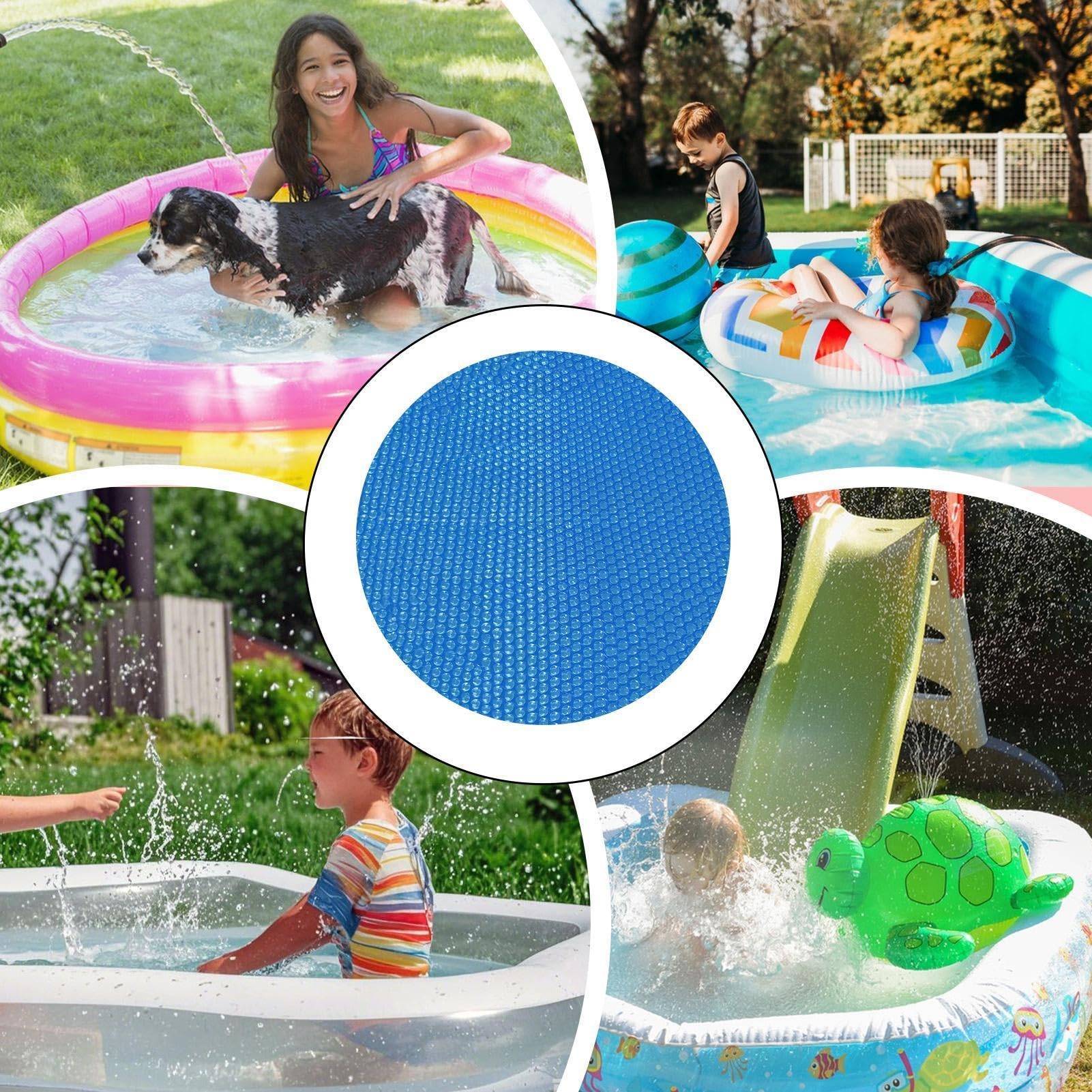Schwimmbadabdeckung, staubdicht, Blasenplane | Schwimmbadabdeckung Thermofolie für Garten Hof Rasen Terrasse Weg Bauernhof Spa Whirlpool Winter