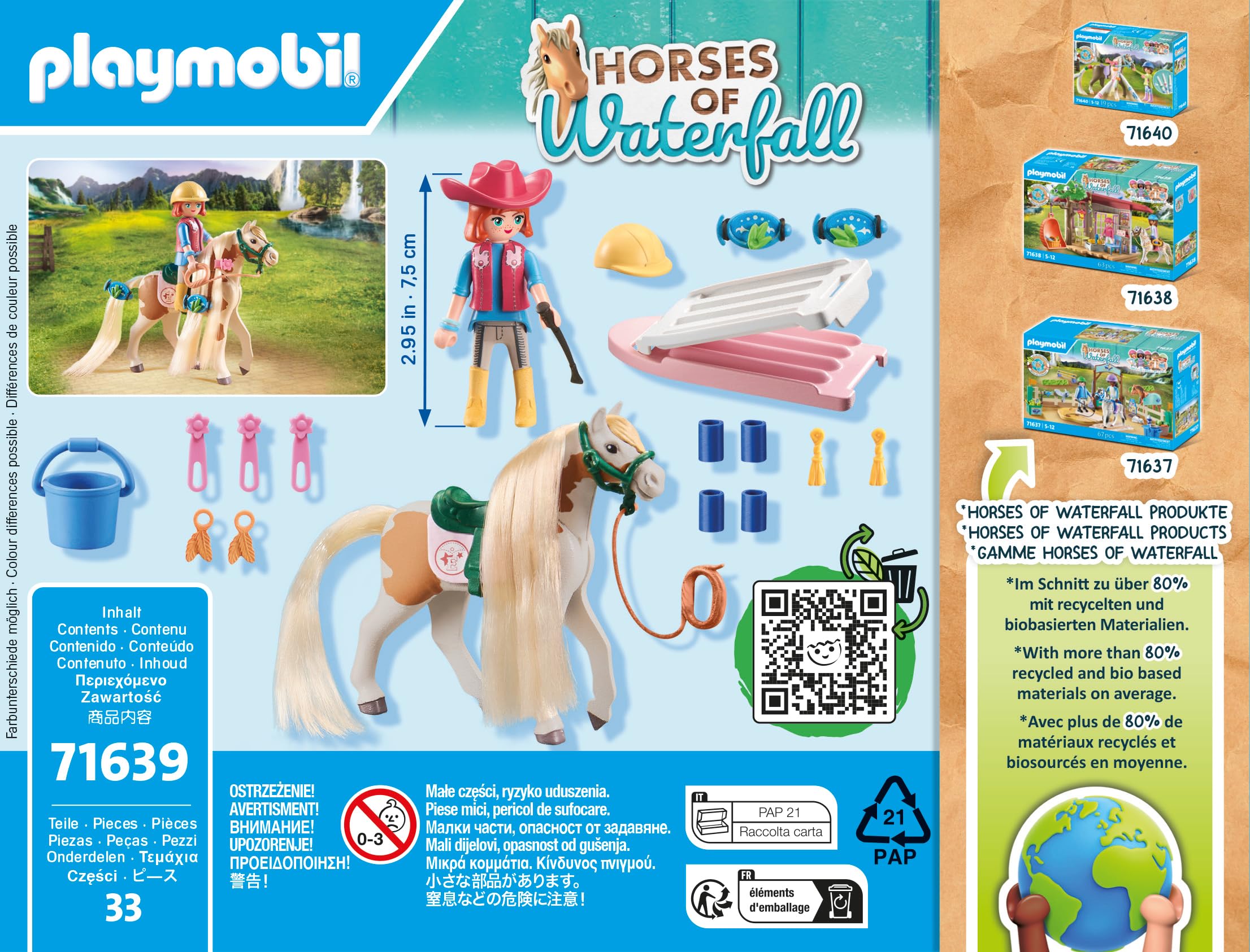 PLAYMOBIL Horses of Waterfall 71639 Ellie z koniem, od 5 lat