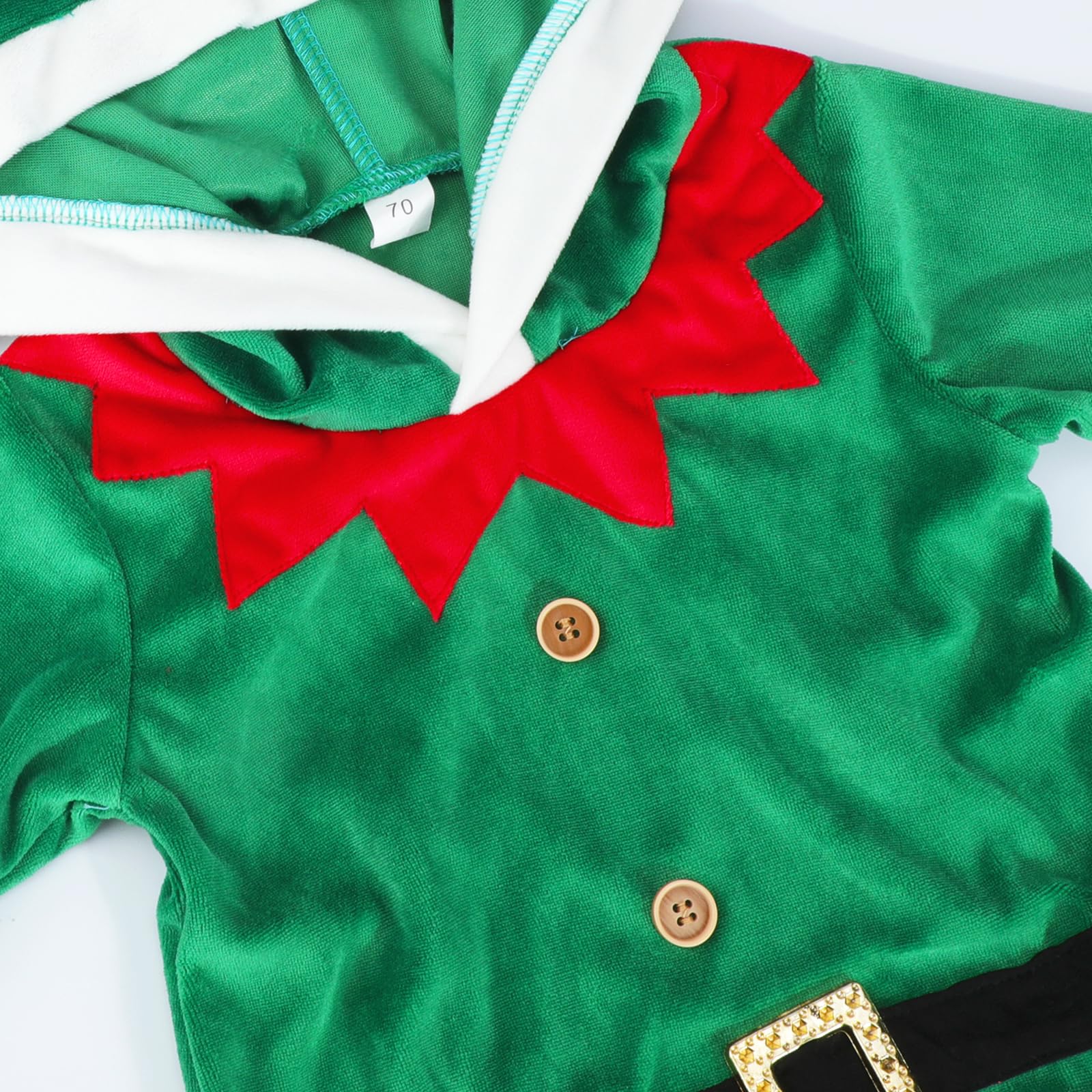 Hifot Pagliaccetto Neonato per Natale, Bambino Ragazze Ragazzi My First Christmas Costume Babbo Natale Bambino 0-18 Mesi Regalo Natale