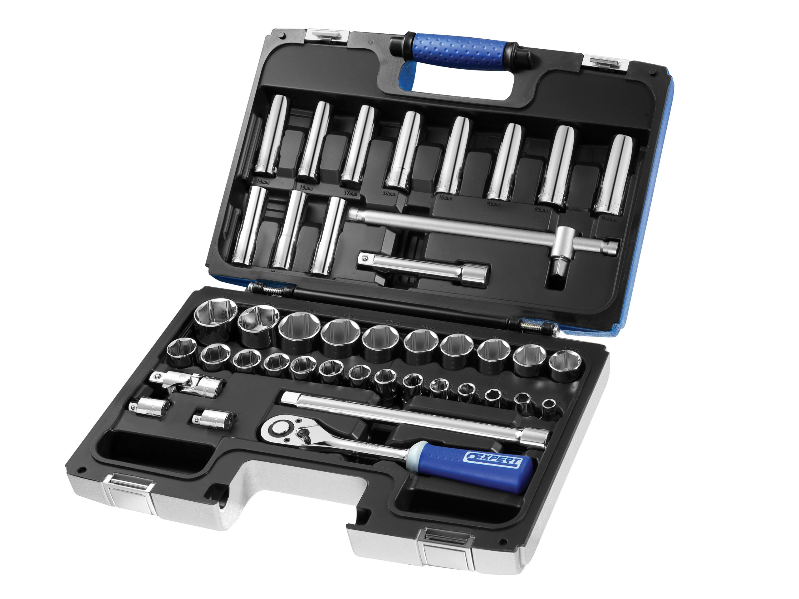 Expert 1/2In Drive Socket & Accessory Set, 42 Piece