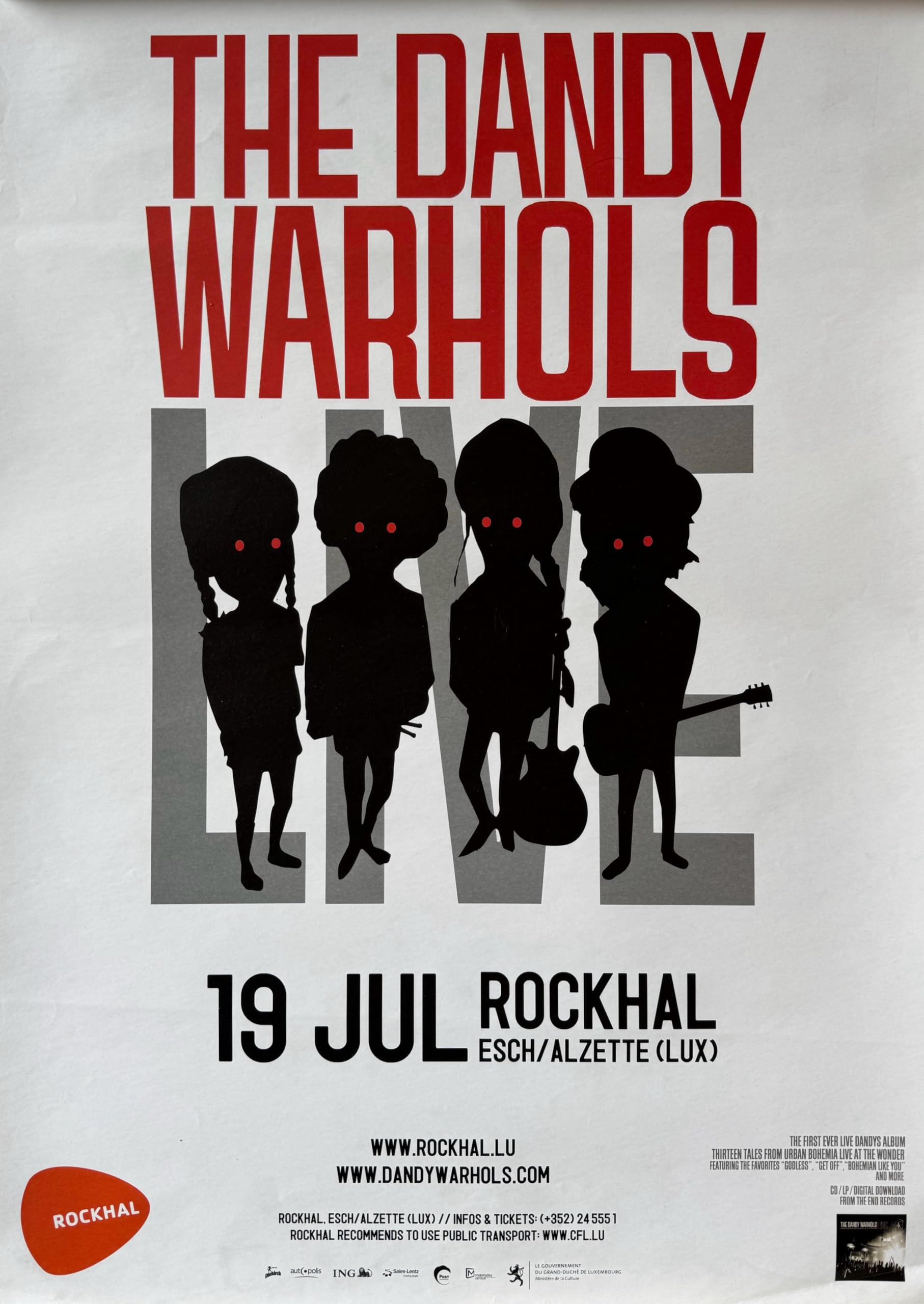 The Dandy Warhols affiche 40x60cm de style vintage