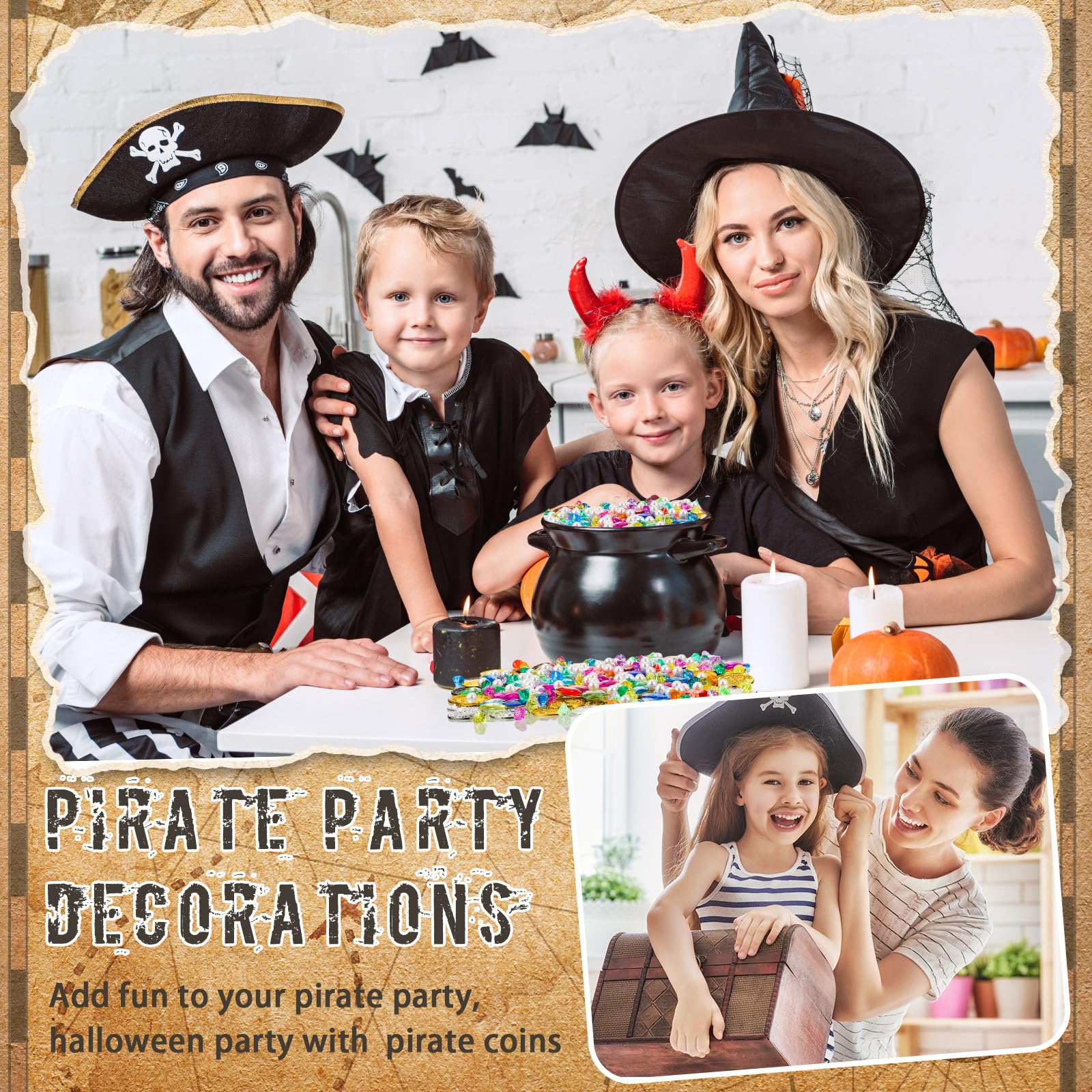 Snapklik.com : Hanaive 319 Pcs Pirate Treasure Gold Fake Coins Plastic ...