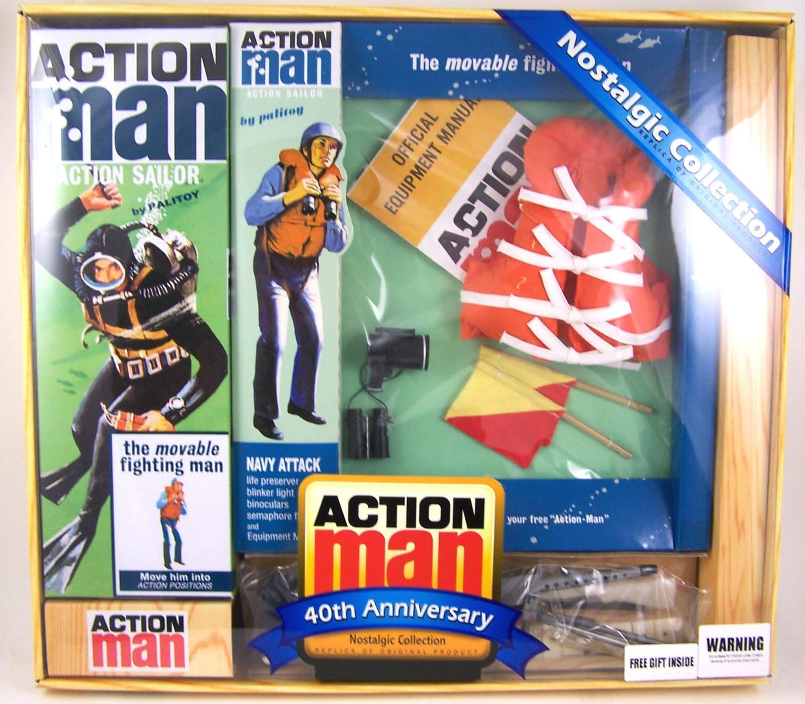 Action Man 40th Anniversary Nostalgic Collection Sailor / Navy Attack 12" 1/6th Action Figure Set
