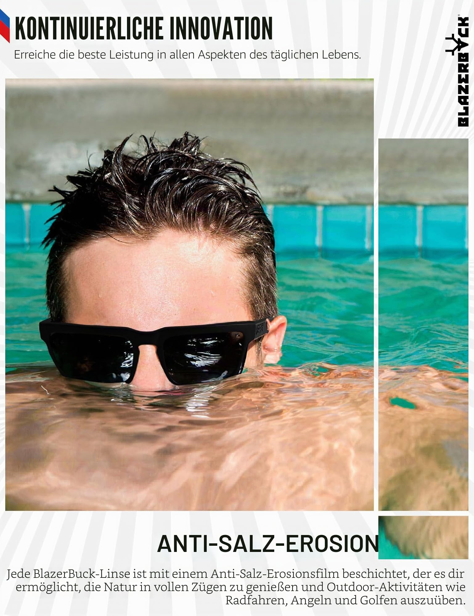 BlazerBuck Anti-salz Polarisierte Ersatzgläser für Oakley Fives Squared