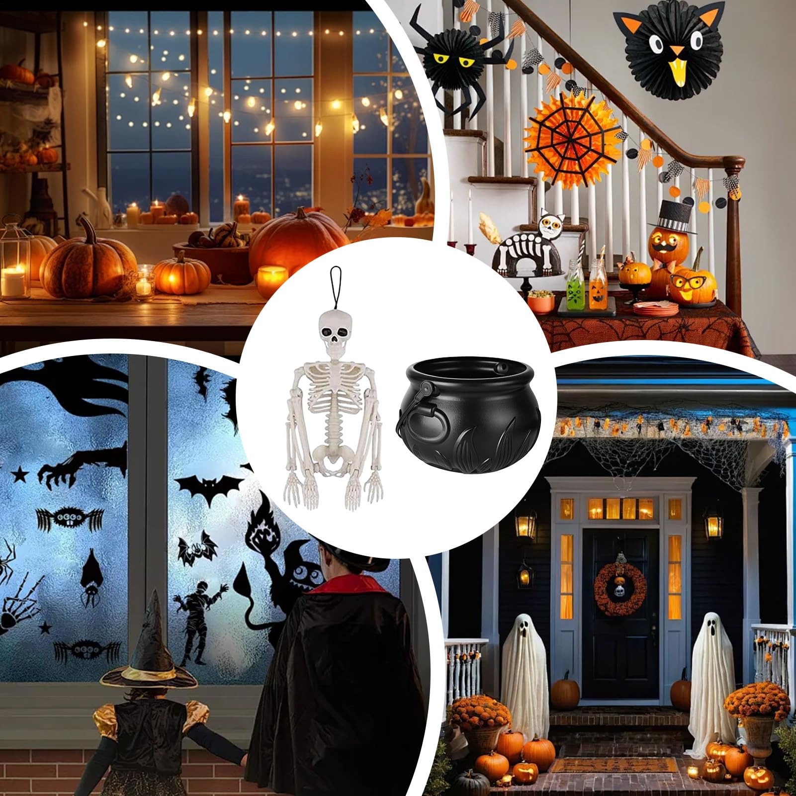 Miska – dekoracja sto?u Halloween – pod?wietlana dekoracja zewn?trzna stó? ?wi?teczny, letni? imprez?, do domu, domu, czarownic, sali lekcyjnej, zewn?trz