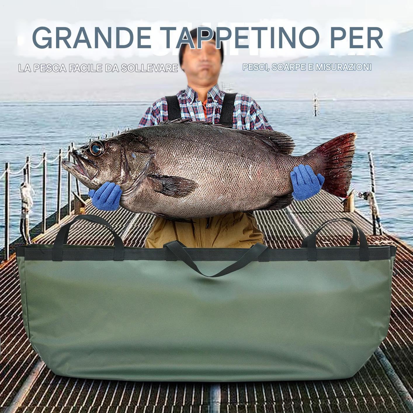 Generico Borsa Termica Per Pesce Borsa Da Pesca Con Esche All'Aperto | Portatile Impermeabile Grande Capacità Pieghevole Per Trekking Campeggio Escursionismo