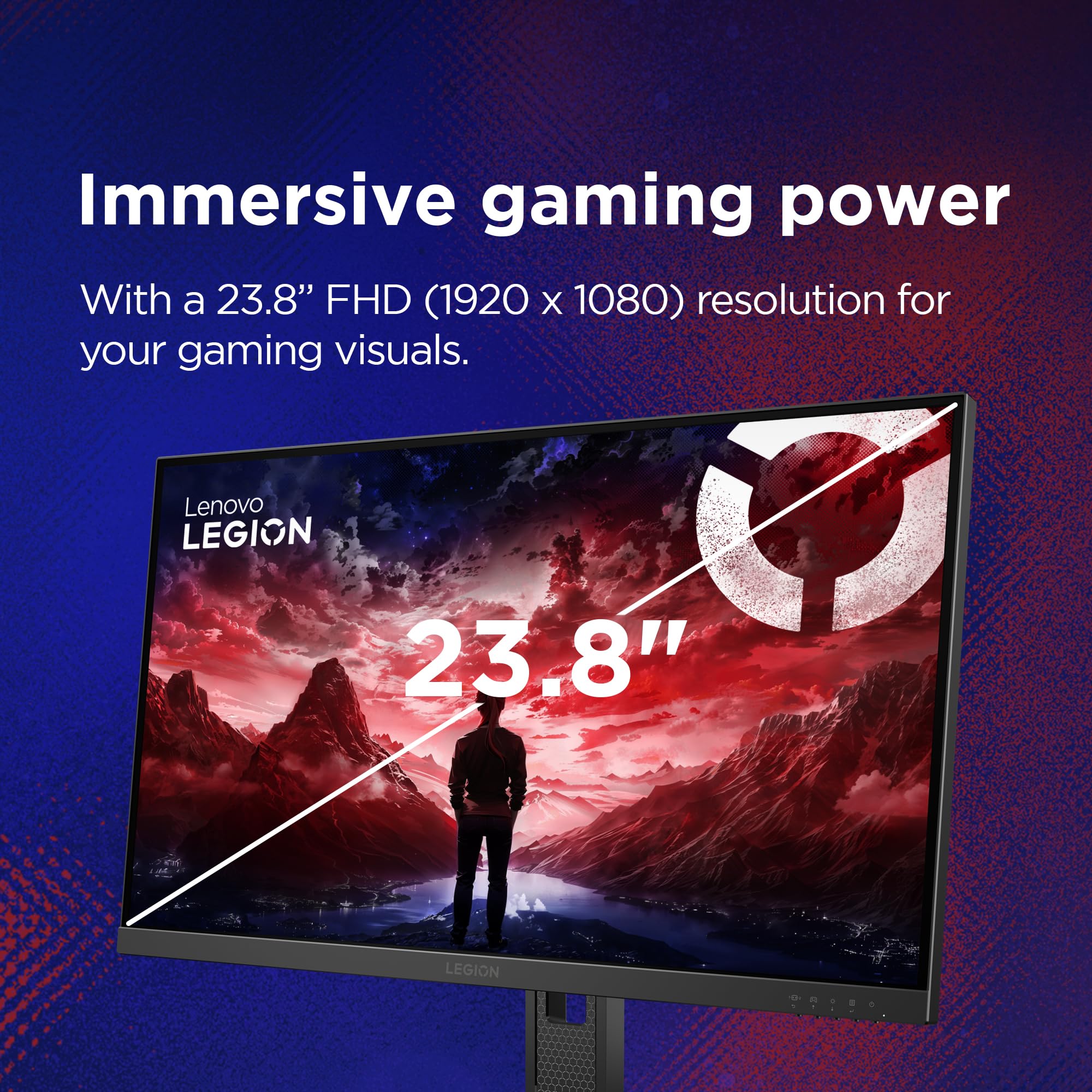 Lenovo Legion 24-10, 24 Inch IPS Full HD Gaming Monitor, 240Hz