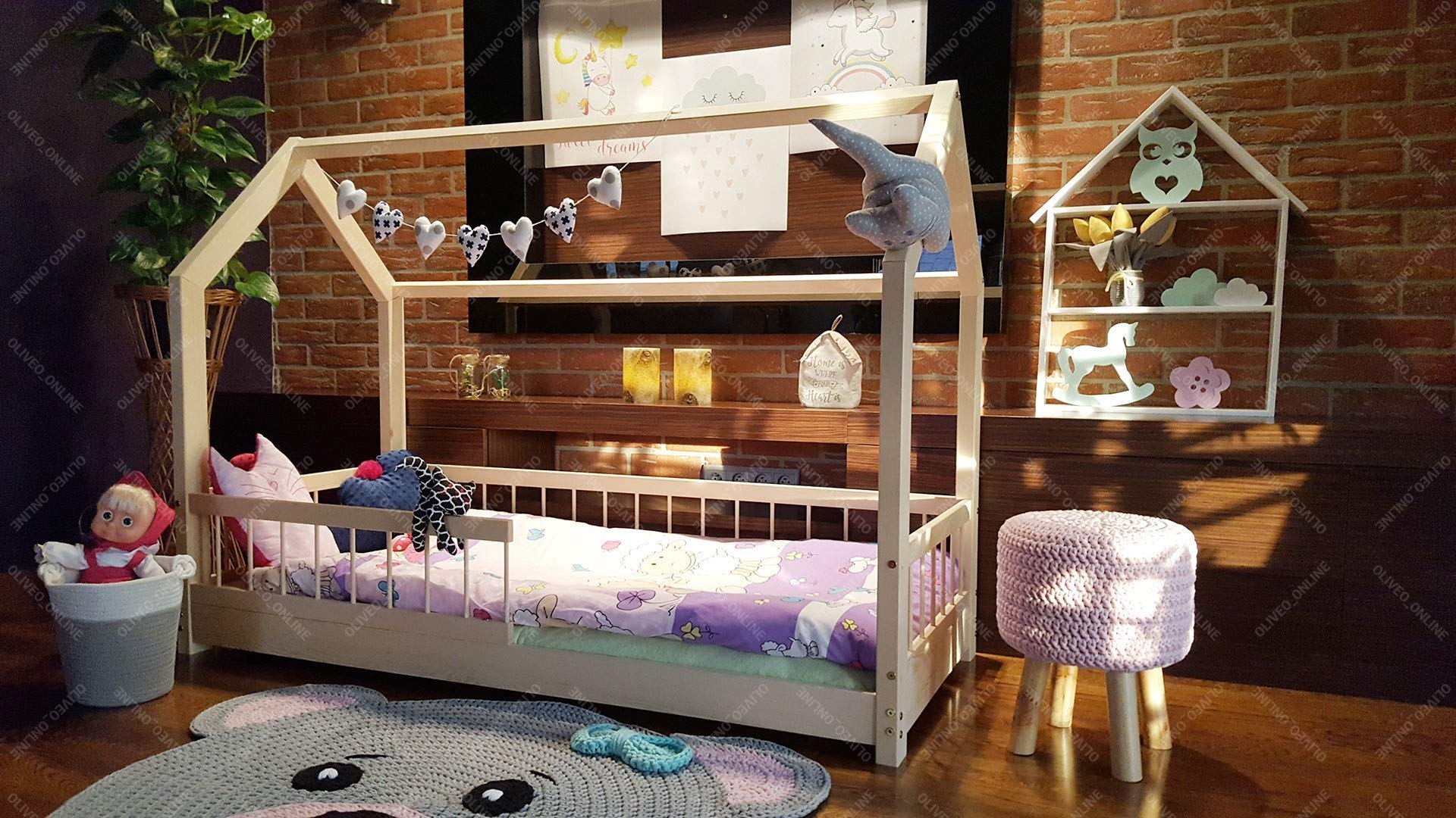 Barriers Lisa Bed for Children Bed Wood 