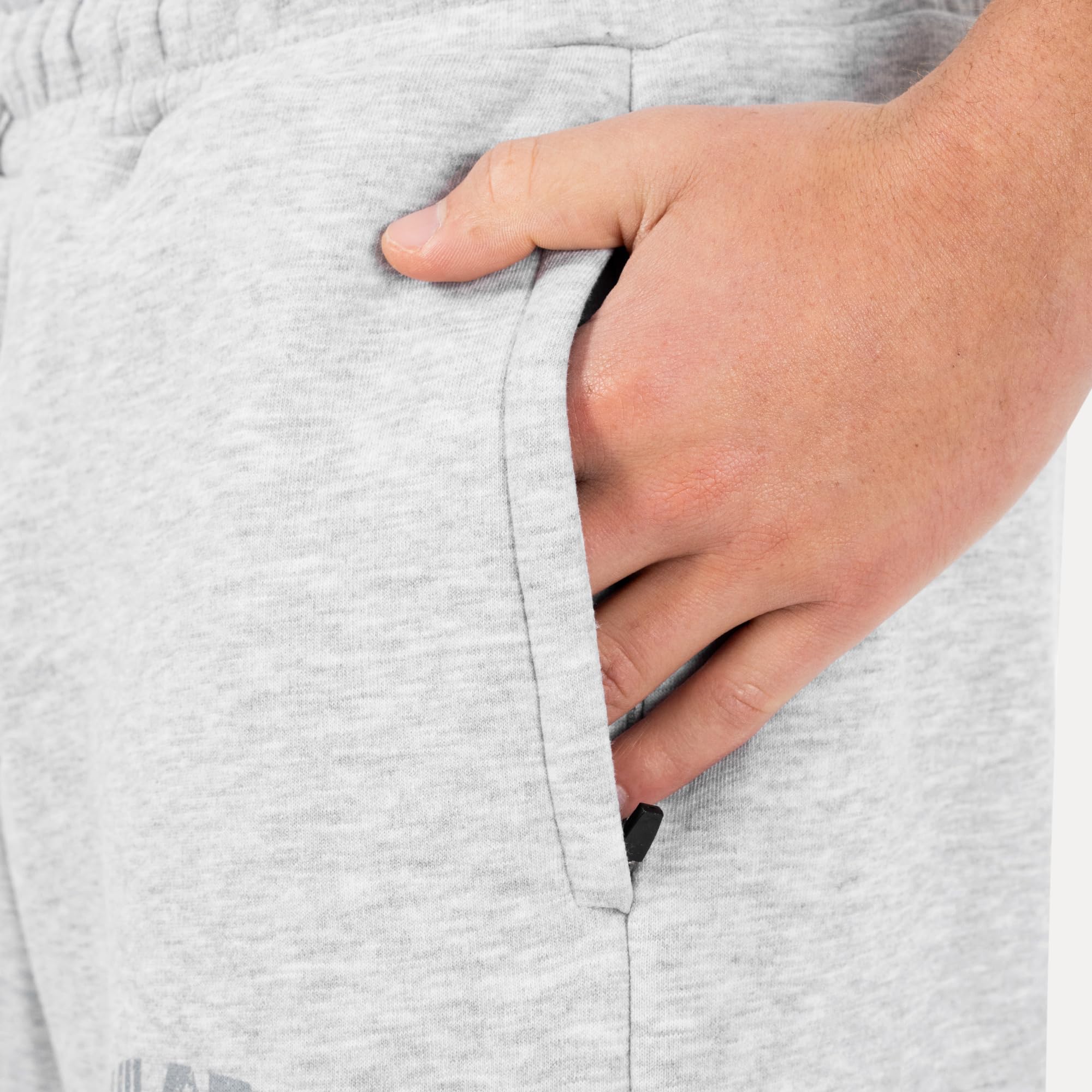 SMILODOX Jogginghose Herren Oswin, Oversized Fit Trainingshose mit elastischem Bund & verstellbarem Kordelzug, Logo-Print, praktische Seitentaschen, Lange Sporthose für Freizeit und Sport