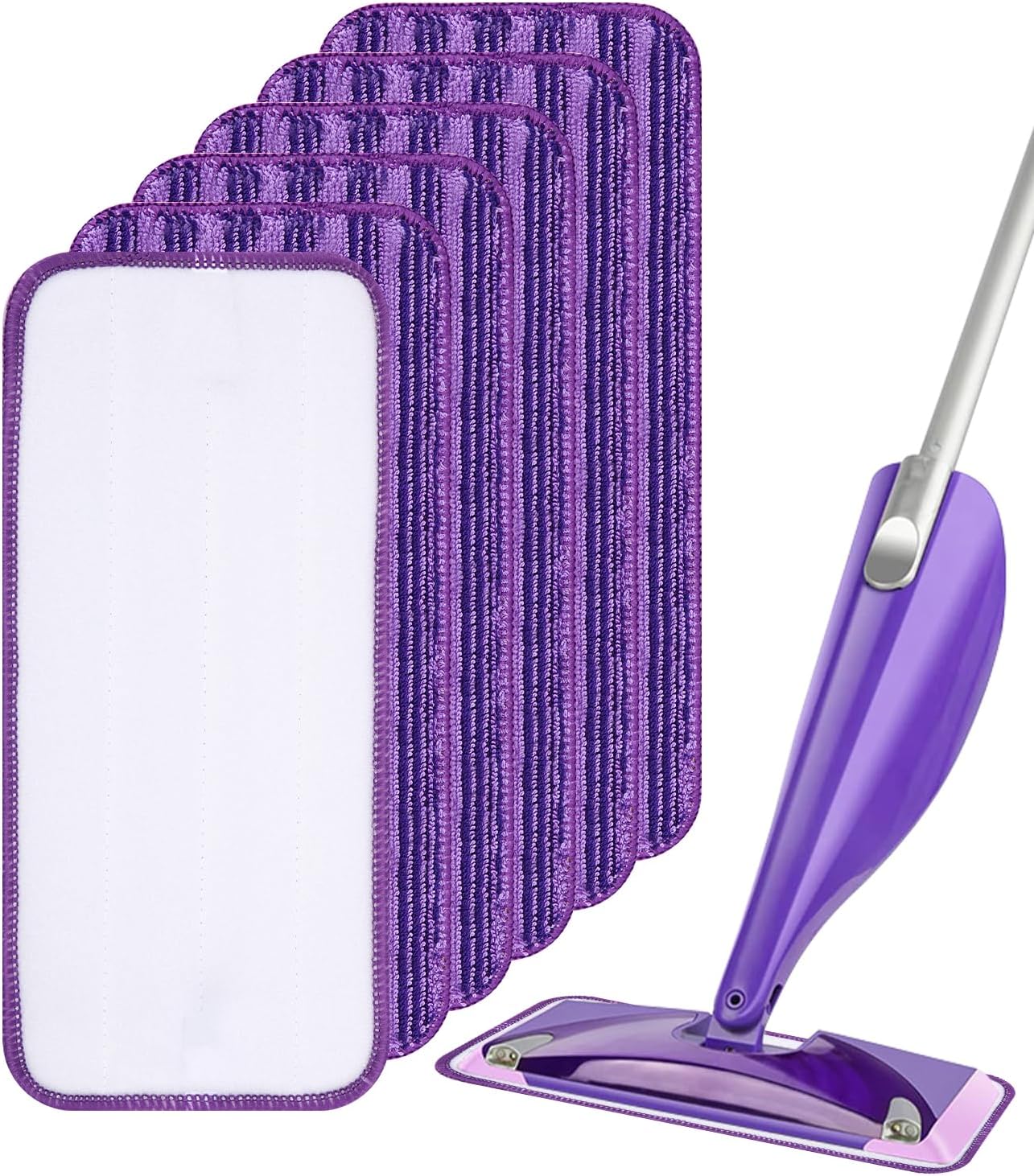 Tampons de Vadrouille Réutilisables Compatibles avec Jet Humide, Recharges de Tampons pour Vadrouille, Lot de 6 Tampons de Remplacement en Microfibre pour Nettoyage de Sol en Bois, Chiffons de Nettoyage à Sec Tampons de Vadrouille Réutilisables Compatibles avec Jet Humide, Recharges de Tampons pour Vadrouille, Lot de 6 Tampons de Remplacement en Microfibre pour Nettoyage de Sol en Bois, Chiffons de Nettoyage à Sec