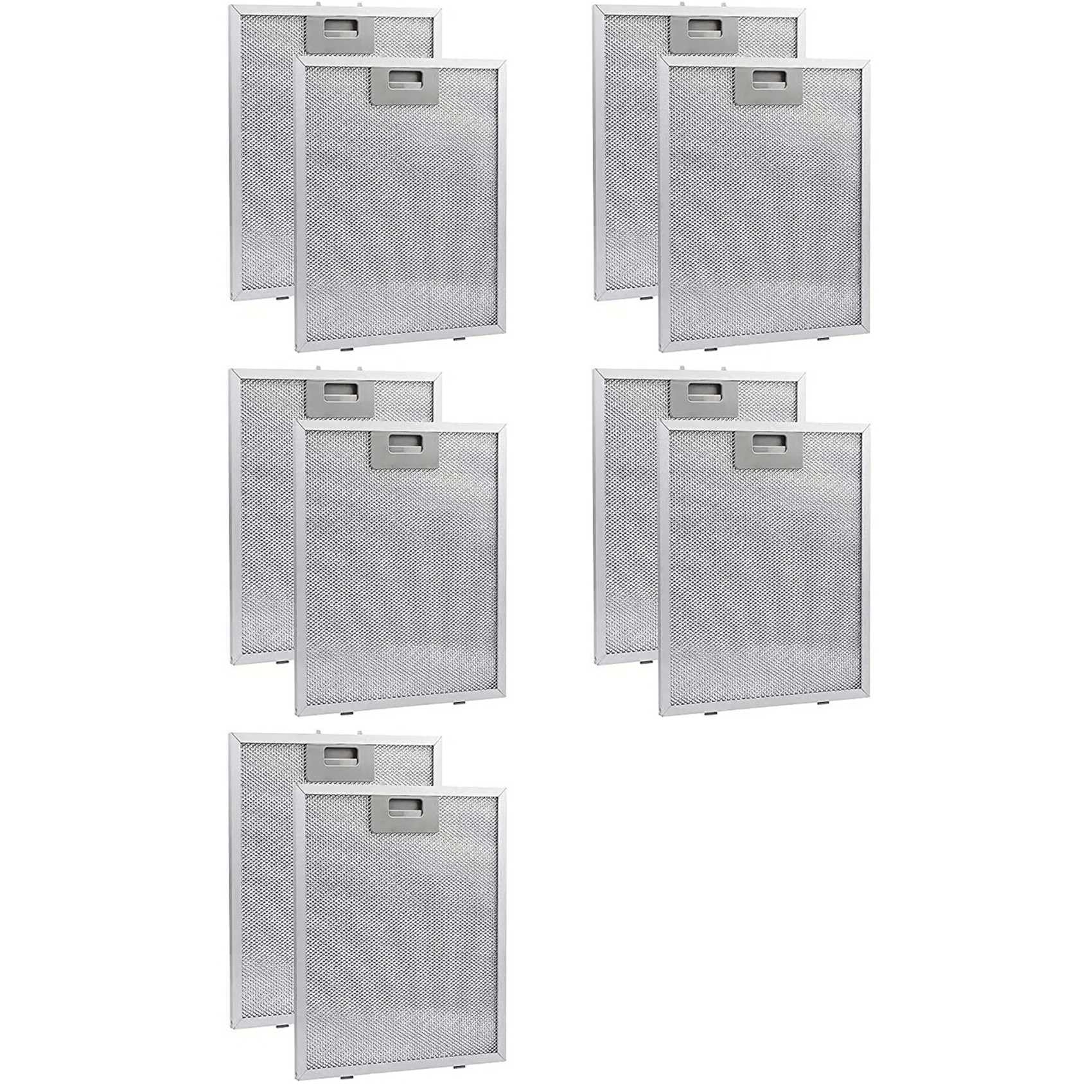 Aundhegrtt 10PCS Cooker Hood Filters Metal Mesh Extractor Vent Filter 320X260mm Kitchens Hoods Oil Filter Range Hood Grease