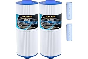 POOLPURE Spa Filter 2 Pack: Replaces PJW60TL-OT-F2S, Jacuzzi Prem J300, J400