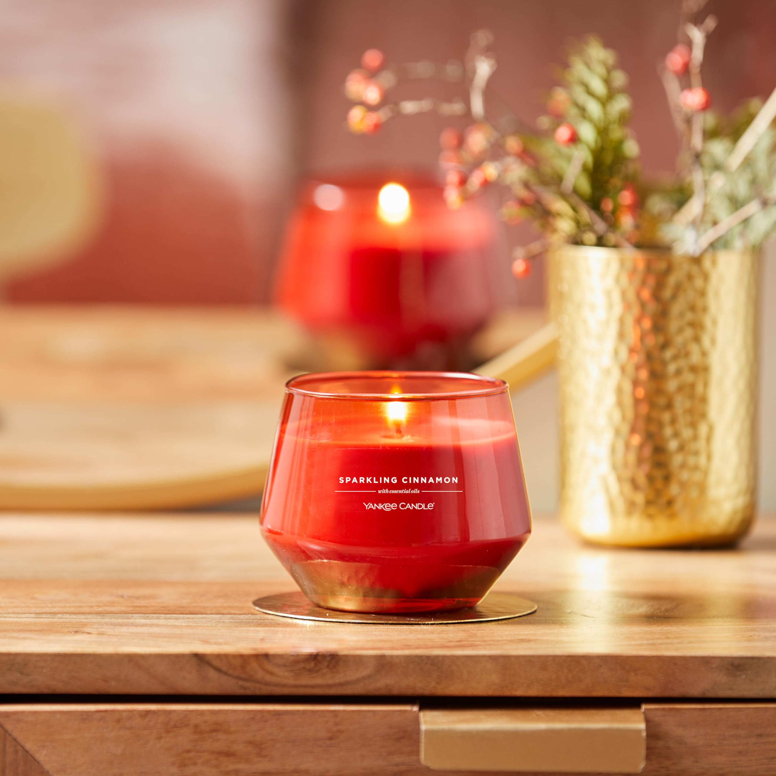 YANKEE CANDLE アロマ Amazon.com: Yankee Candle® Sparkling Cinnamon Studio Collection