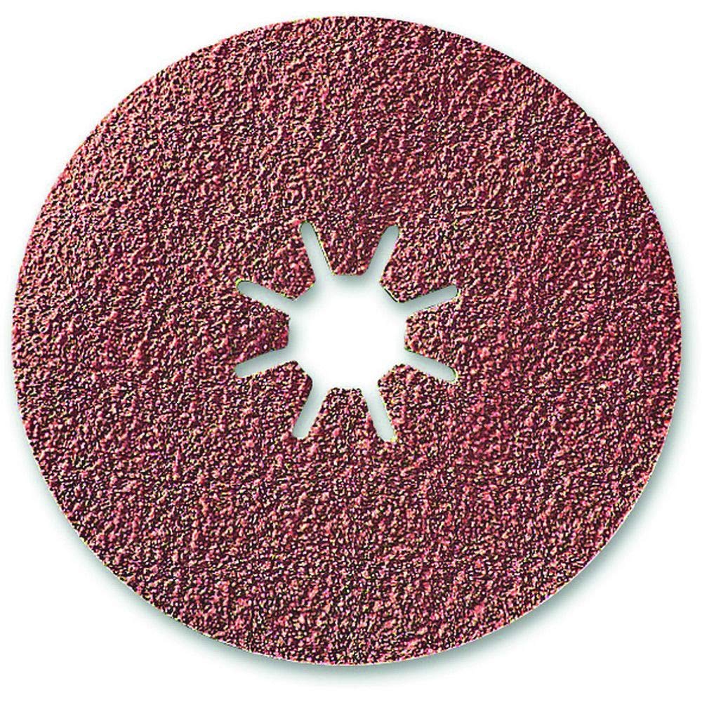 sia Abrasives 0222.1827.0120 sialo Series 4961X Disco de fibra, agujero central estrella B, 115 mm de diámetro, grano 120, paquete de 50