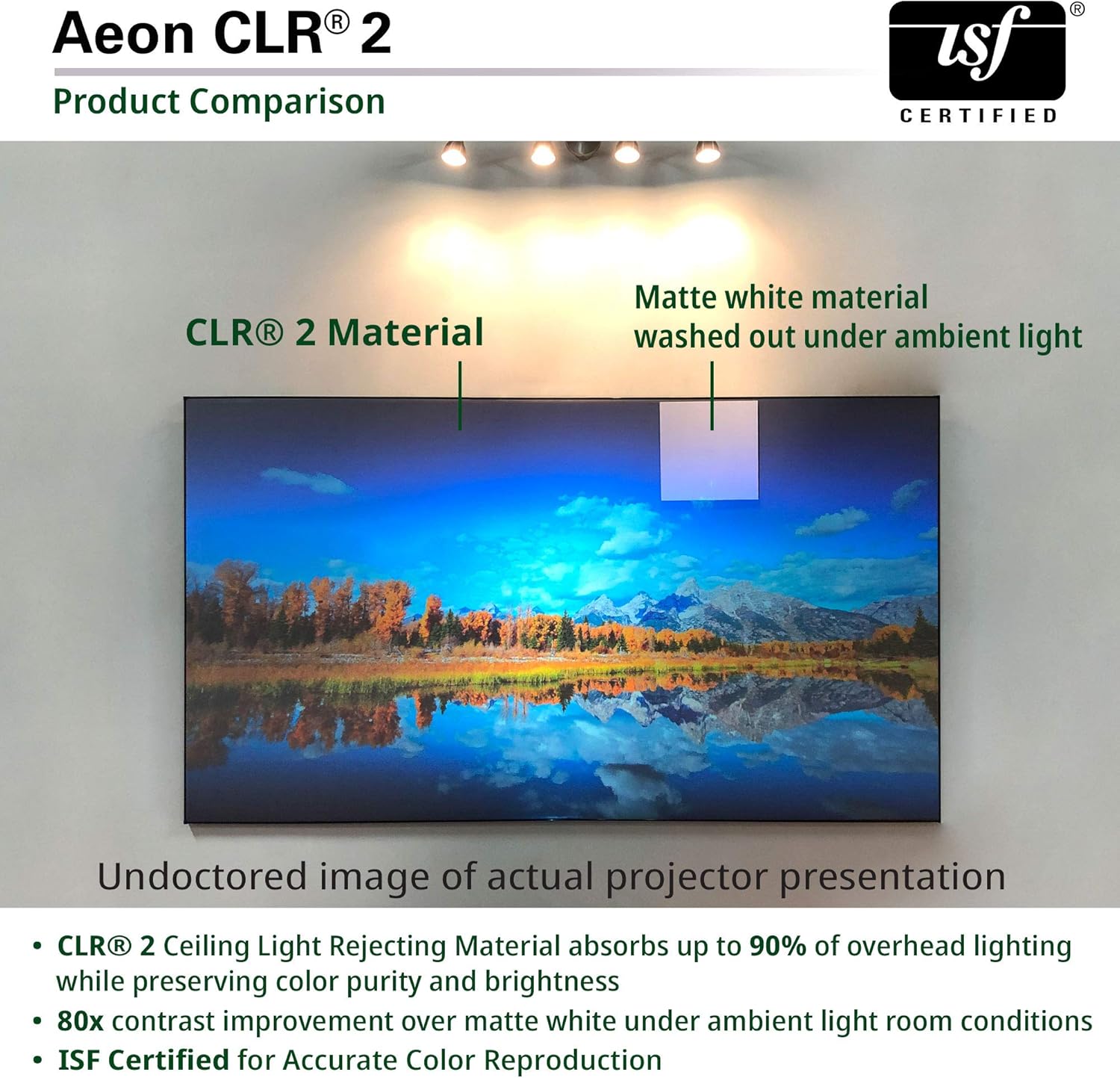 Product Comparison of Elite Screens Aeon CLR® 2