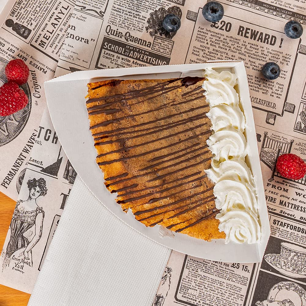 100 pezzi - Pale Crêpes 'Thepack' 220 G/M2 17X17X2,5 Cm Naturale Cartone Ondulato Nano-Micro