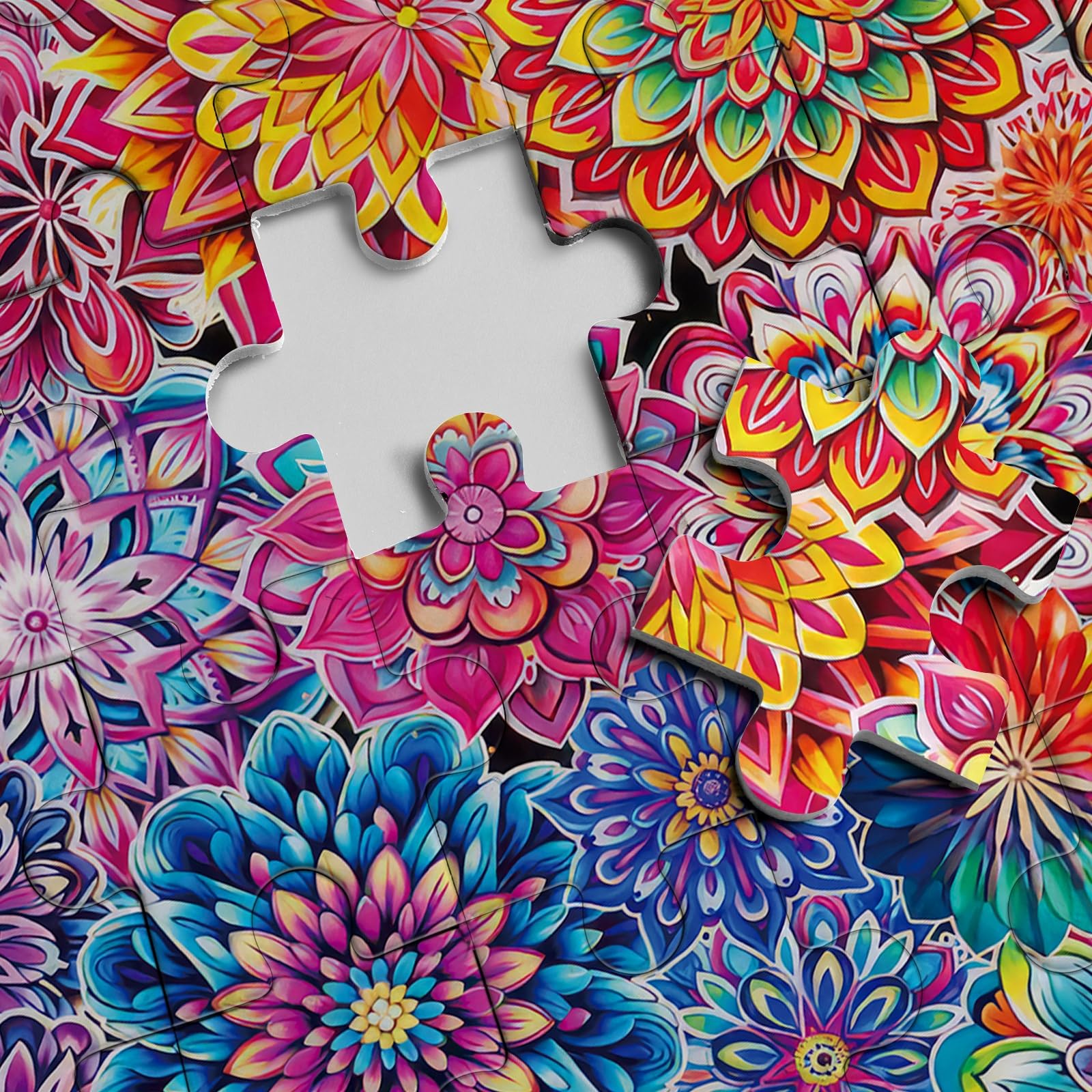 Amazon | カラフルな花のパズル インポッシブルパズル 1000ピース 大人