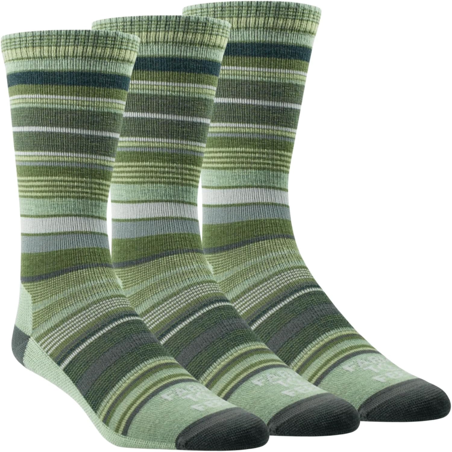 Farm to Feet Ithaca Multi-Stripe Ultralight Crew Merino Wool Socks
