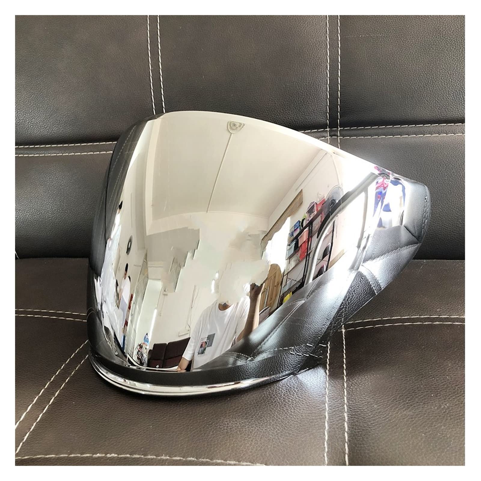 NBCLFE Motorcycle Helmet Visor Lens, Motorcycle Helmet Visor Lens, 5 Colors Motorcycle Half Helmet Helmet Visor Lens Case Compatible With SH-OEI J-Cruise I II J-Force4 Visor Mask (Color : Color)