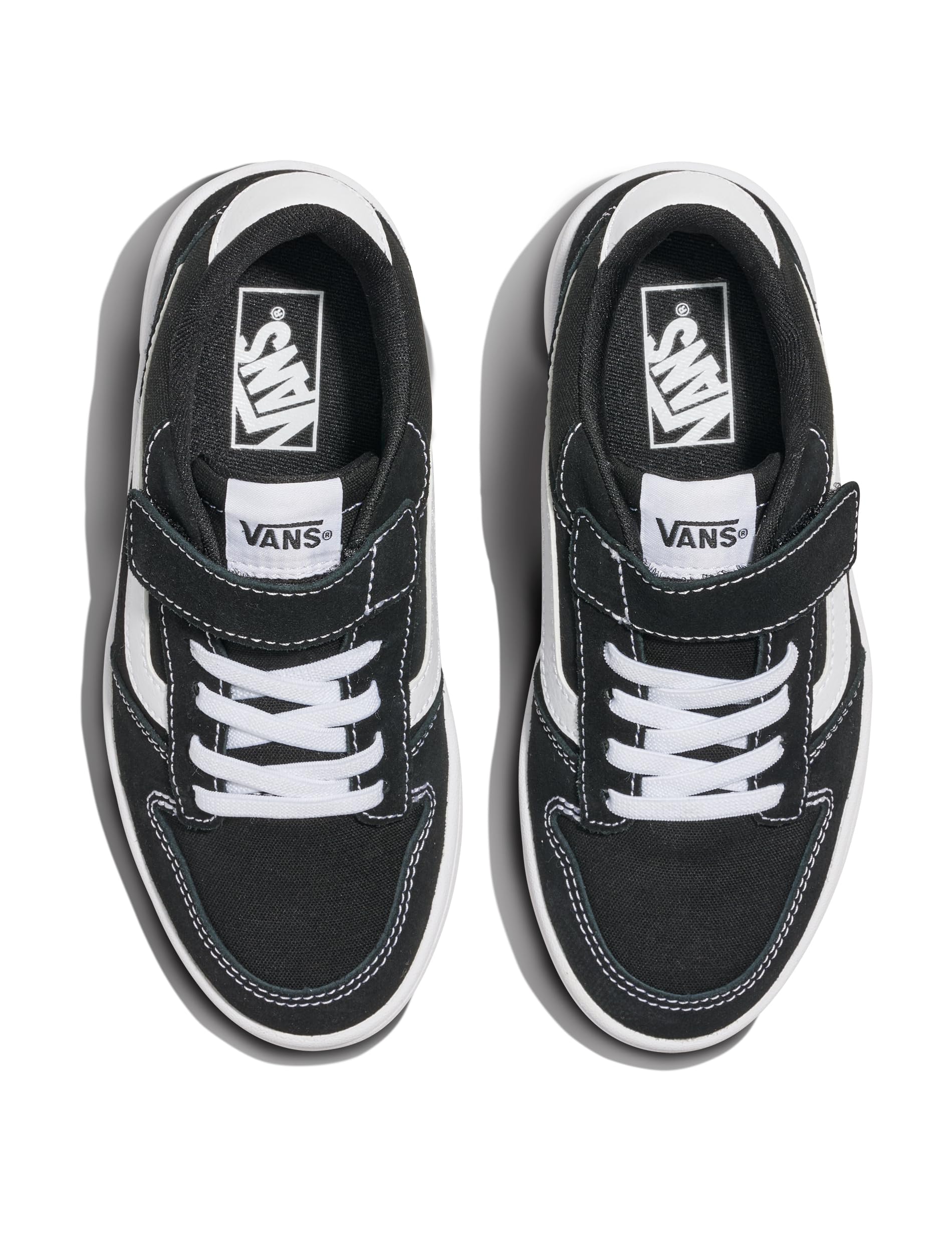 Vans Ryland LS V Suede Canvas Black White schwarz