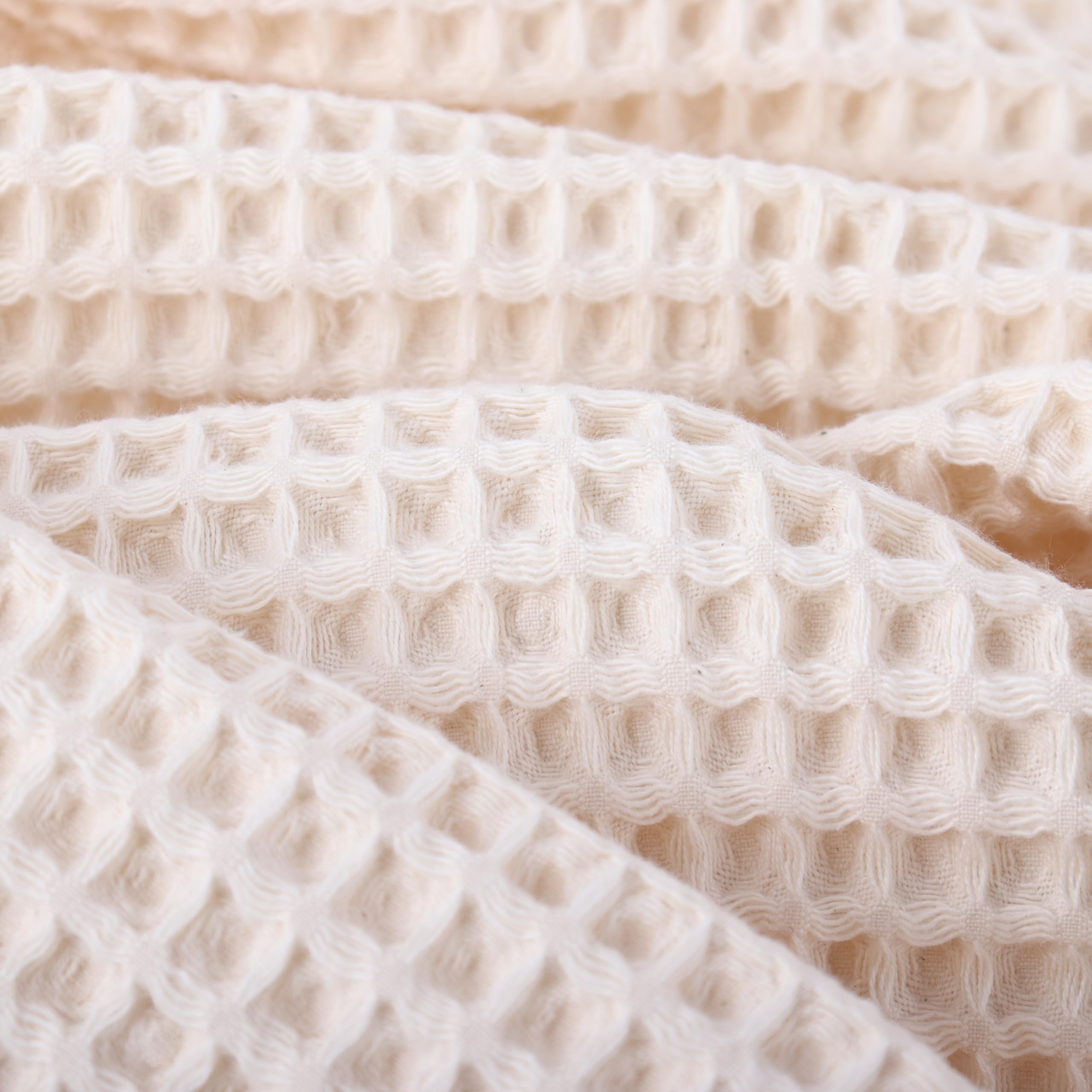 PÜSKÜL - Confezione da 2 asciugamani da bagno e spa, 100% cotone biologico turco di alta qualità, ad asciugatura rapida, sottili, prodotti in Turchia (beige naturale, 81 x 160 cm)