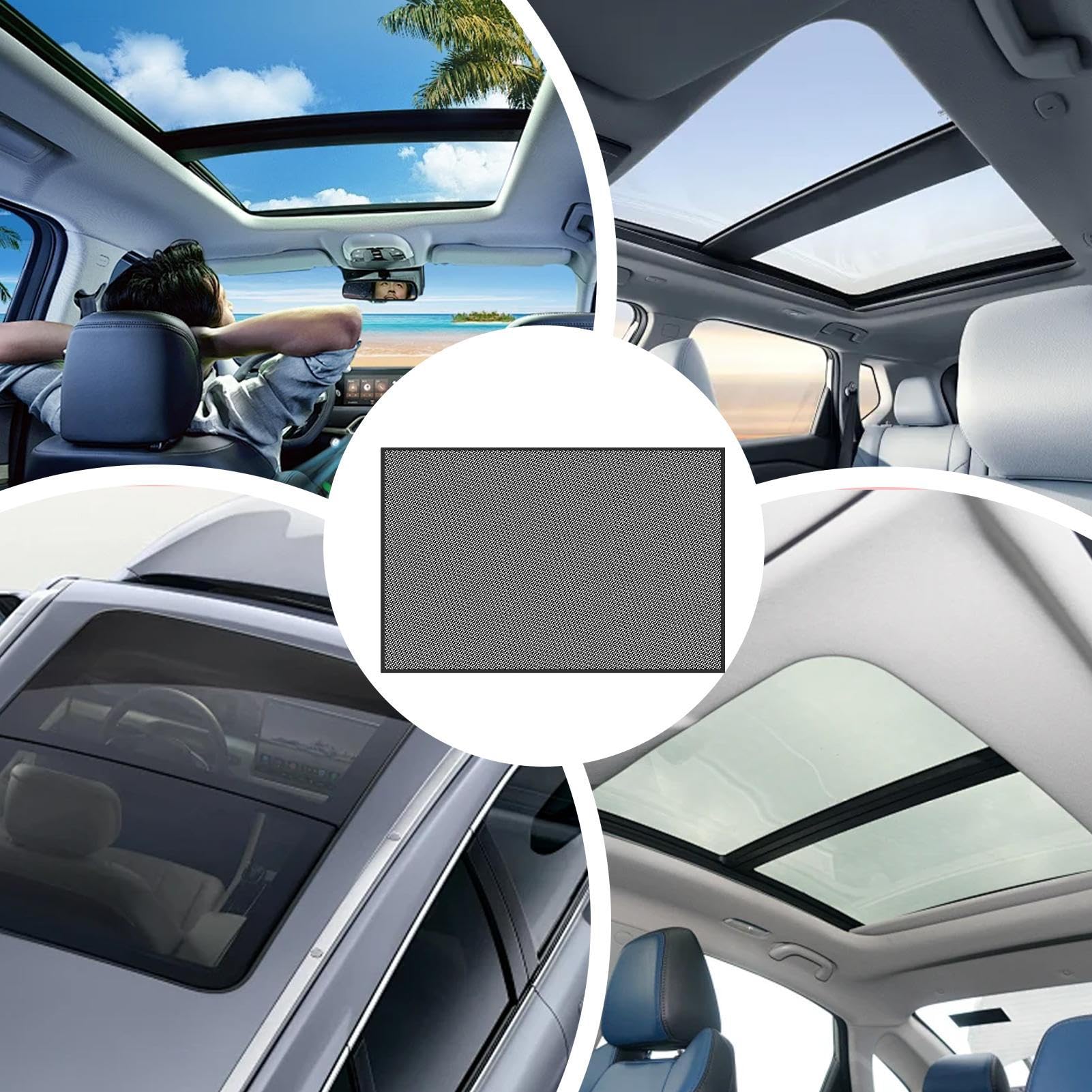 Parasol para Techo Solar De Coche | Cubierta Magnética Transpirable para Techo De Coche | Accesorios Automotrices para Viajes Aparcamiento Casa De Verano Camping Interior