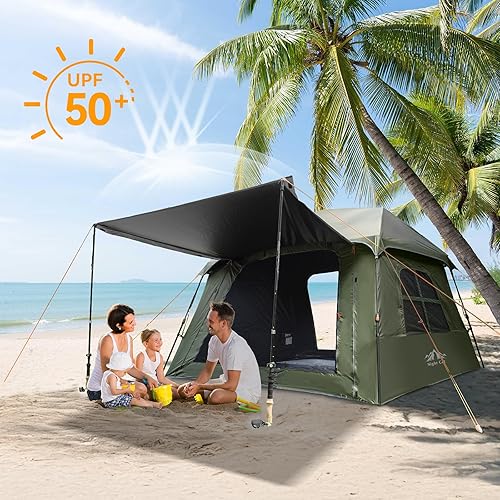 Miniatura 3 de Tienda de campaña para un 1 a 2 personas ligera impermeable para camping y senderismo, tienda para adultos niños exploradores fácil configuración de