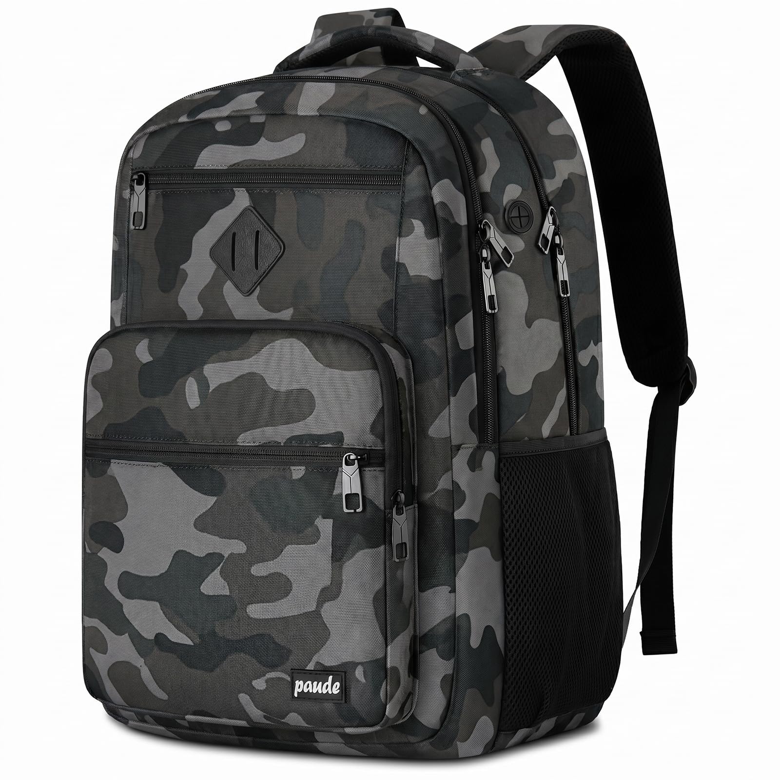Mochila Portátil 15,6 Pulgadas para Adolescentes Bachillerato y Universidad, Ergonómica Resistente al Agua con Correa Trolley y Bolsillo, Mochila Multifuncional Hombre Mujer Ideal para Vuelta al Cole