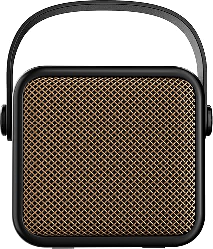 Altavoz Bluetooth pequeño, altavoz portátil retro vintage, mini decoración clásica linda, potente soporte de sonido USBTF tarjeta para interiores al