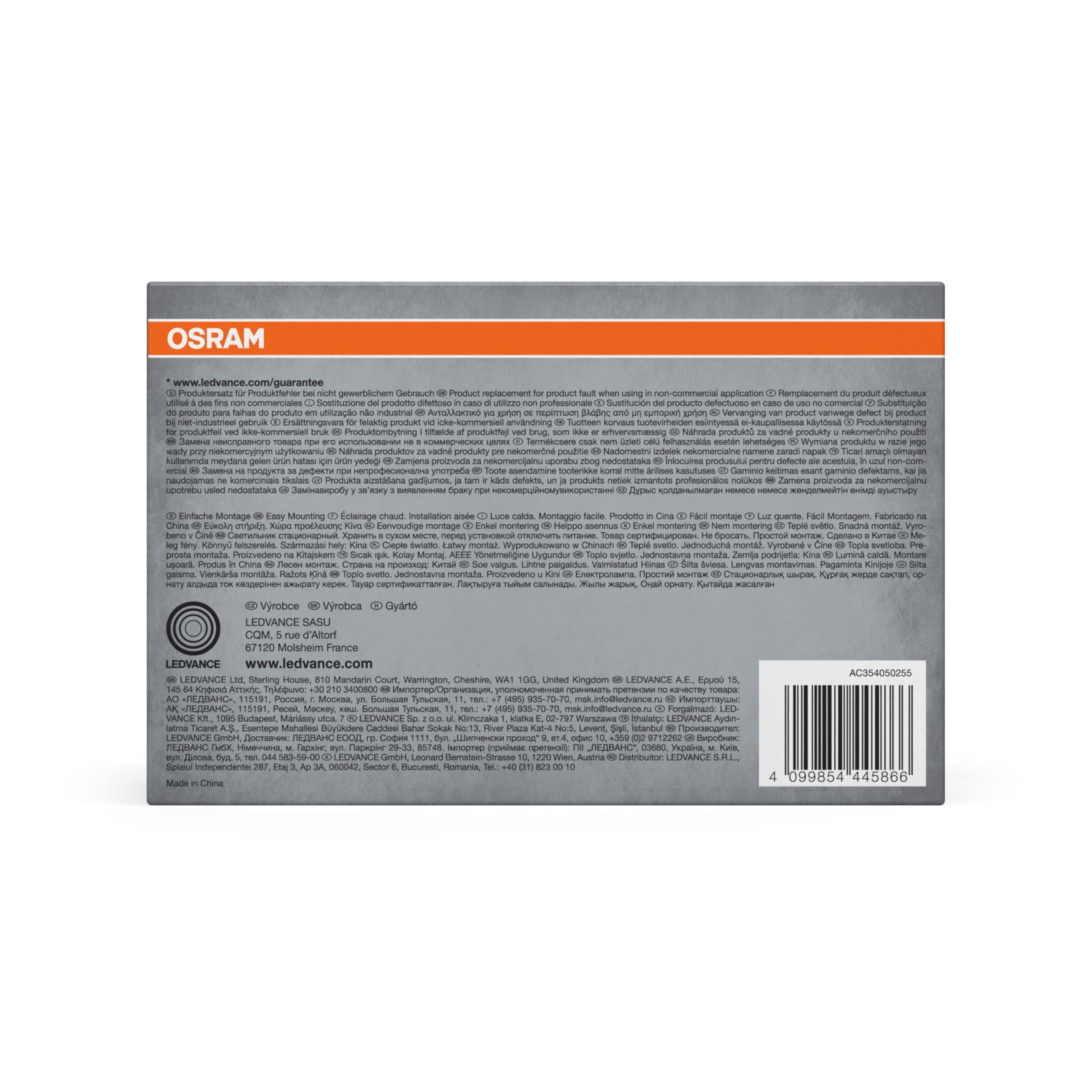 OSRAM Zestaw opraw wpuszczanych ze zintegrowanym sterownikiem, wąski 3x85mm 3000K w kolorze białym wykonany z tworzywa sztucznego, stopień ochrony IP20 do różnych zastosowań wewnętrznych, w tym
