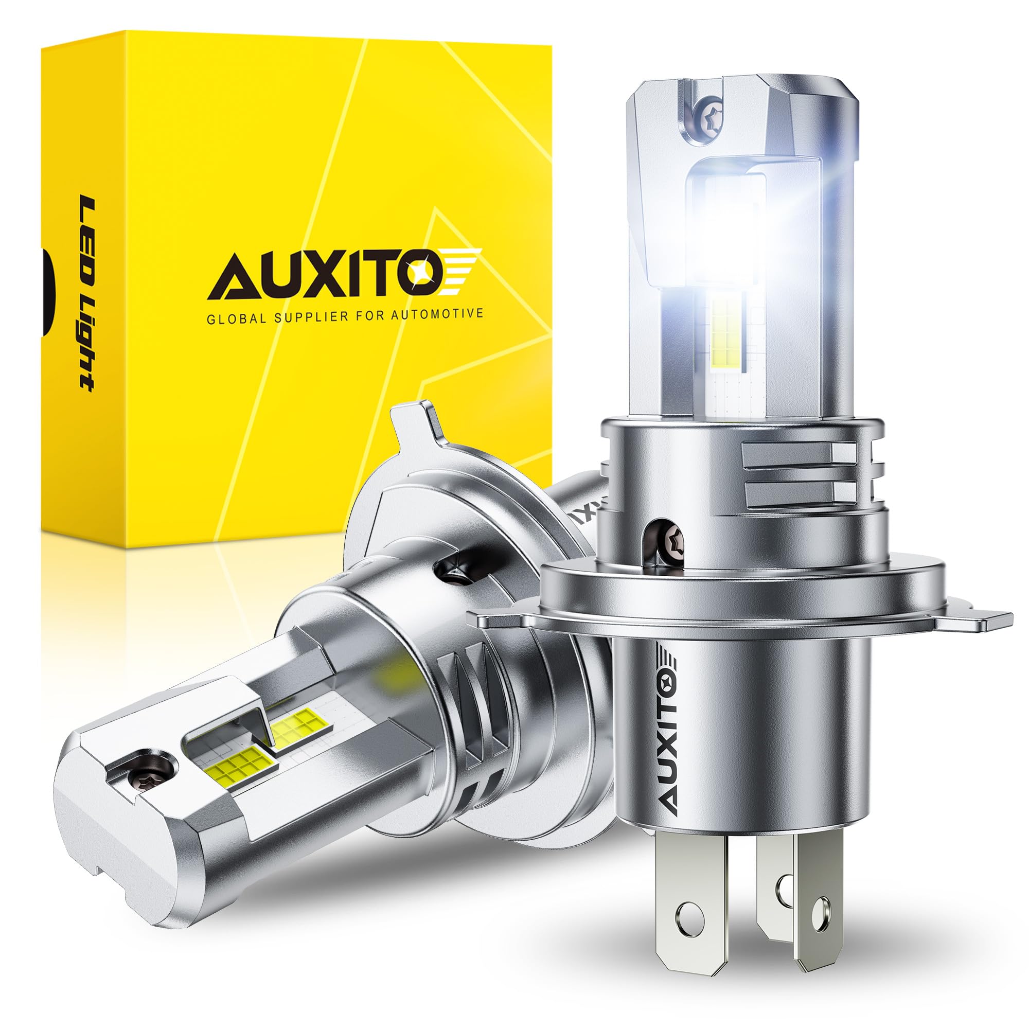 Amazon.co.jp: AUXITO H4 LED ヘッドライト 車検対応 HI/LO切替 4倍